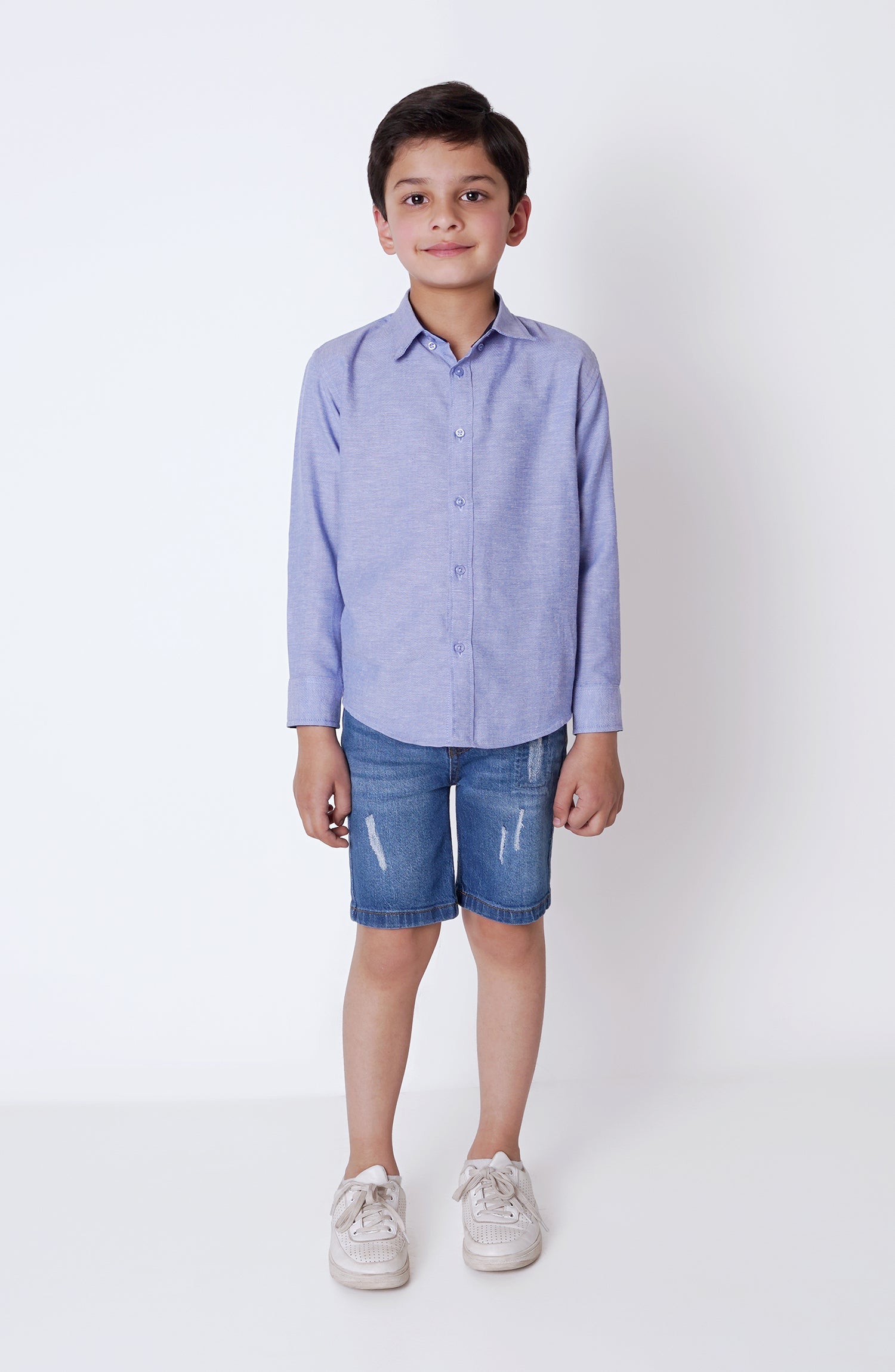 Boys Button Down Basic Shirt - BW708C124 - Shop Now at Leisure Club