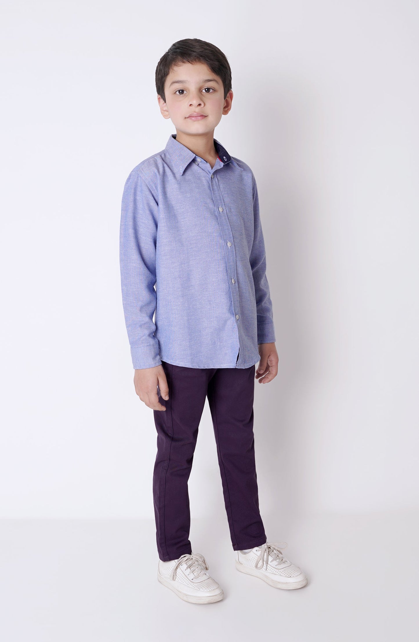 Boys Button Down Basic Shirt - BW708C124 - Shop Now at Leisure Club