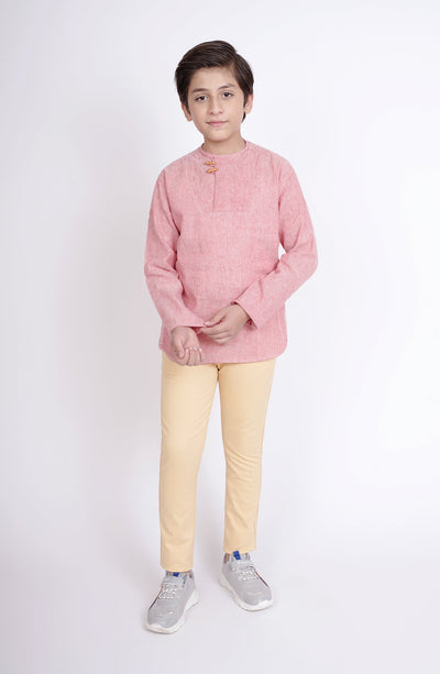 Round Neck Slub Shirt - BW713123 - Shop Now at Leisure Club