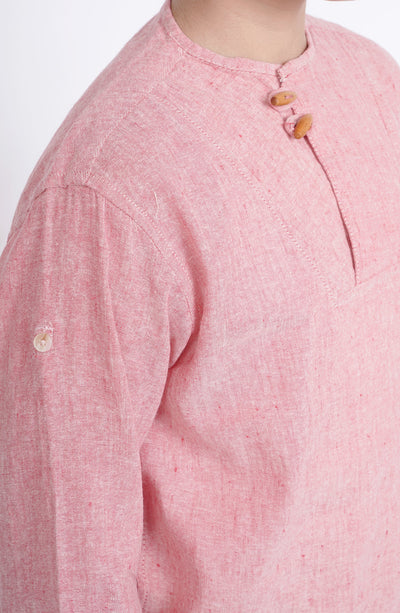 Round Neck Slub Shirt - BW713123 - Shop Now at Leisure Club