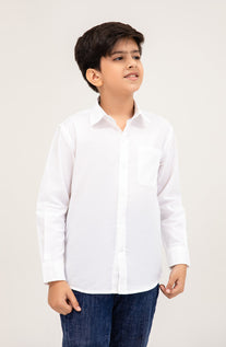 Boys Heiring Bone Cotton Shirt - BW717325