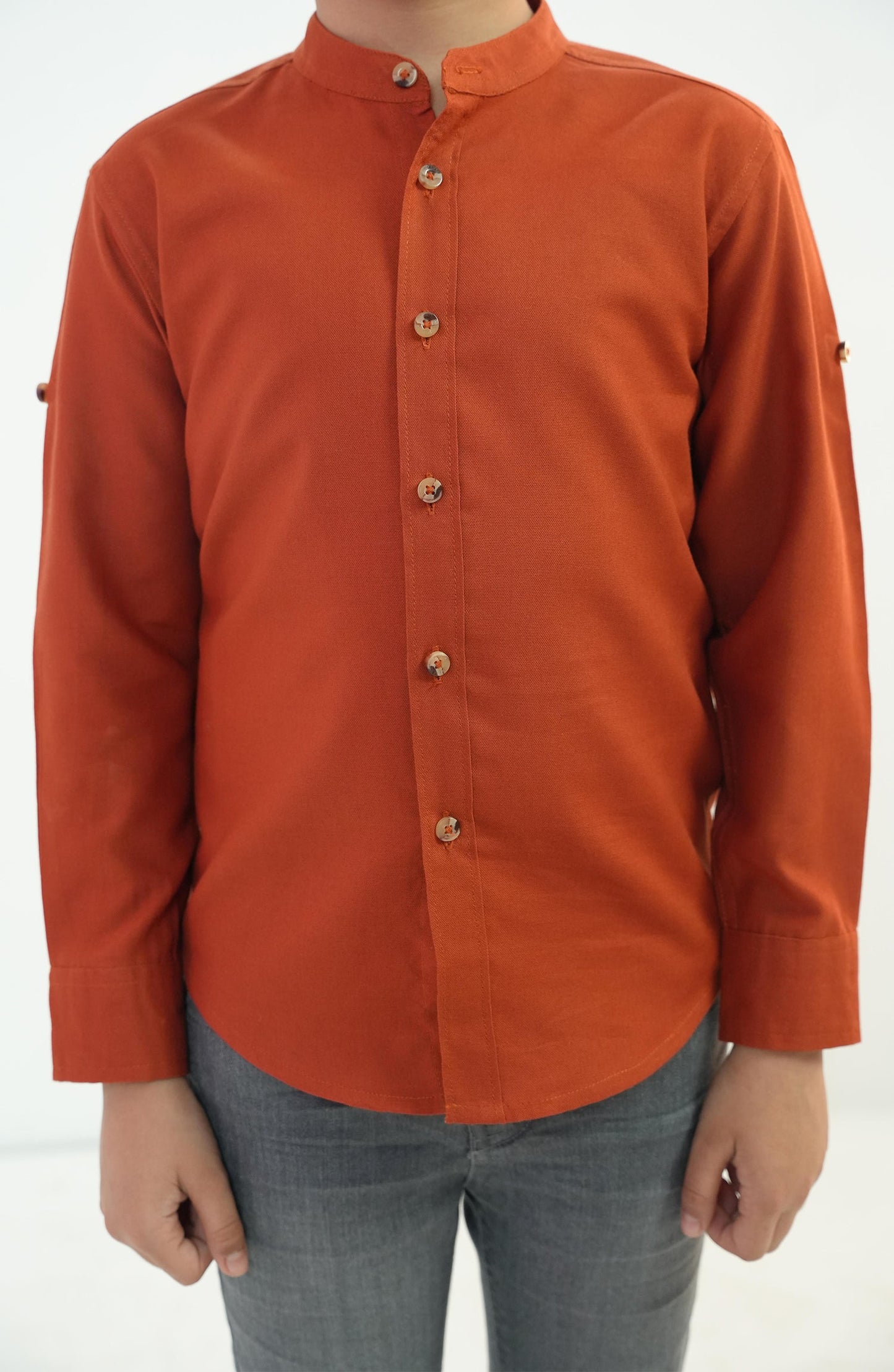 Boys Band Neck Shirt - BW902B324 - Shop Now at Leisure Club