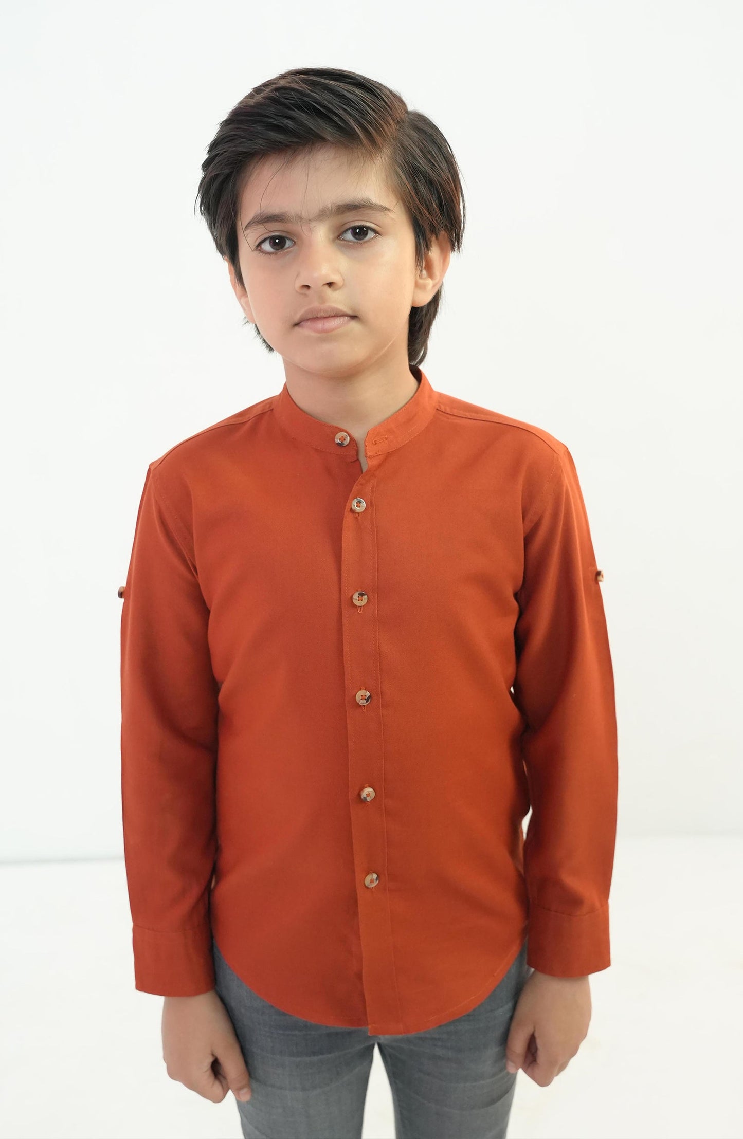 Boys Band Neck Shirt - BW902B324 - Shop Now at Leisure Club
