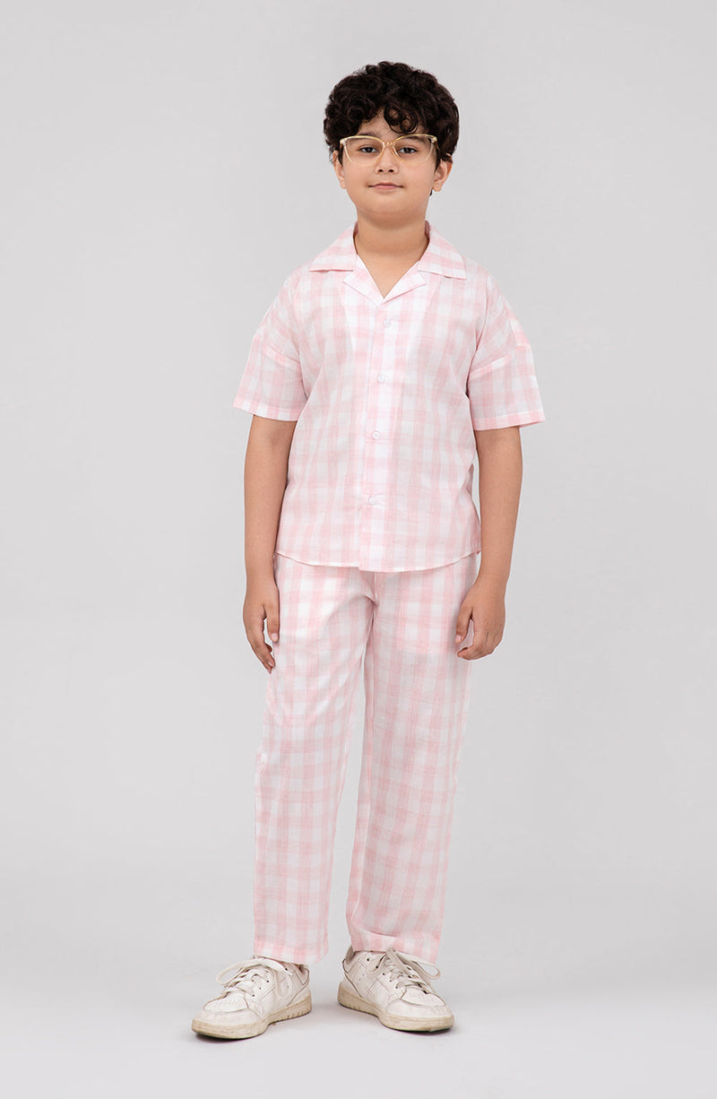 Boys Checkered Co-Ord - BWC700125 - Shop Now at Leisure Club