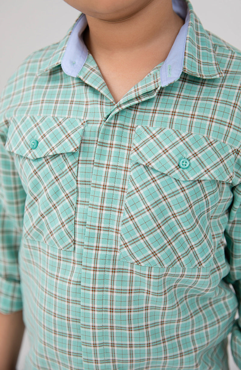 Boys Checkered Shirt - BWS701125 - Shop Now at Leisure Club
