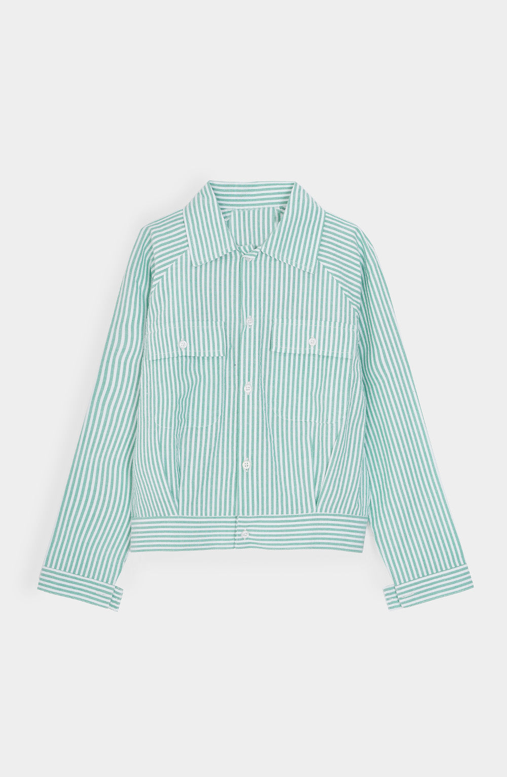 Striper Shacket - BWS703325 - Shop Now at Leisure Club