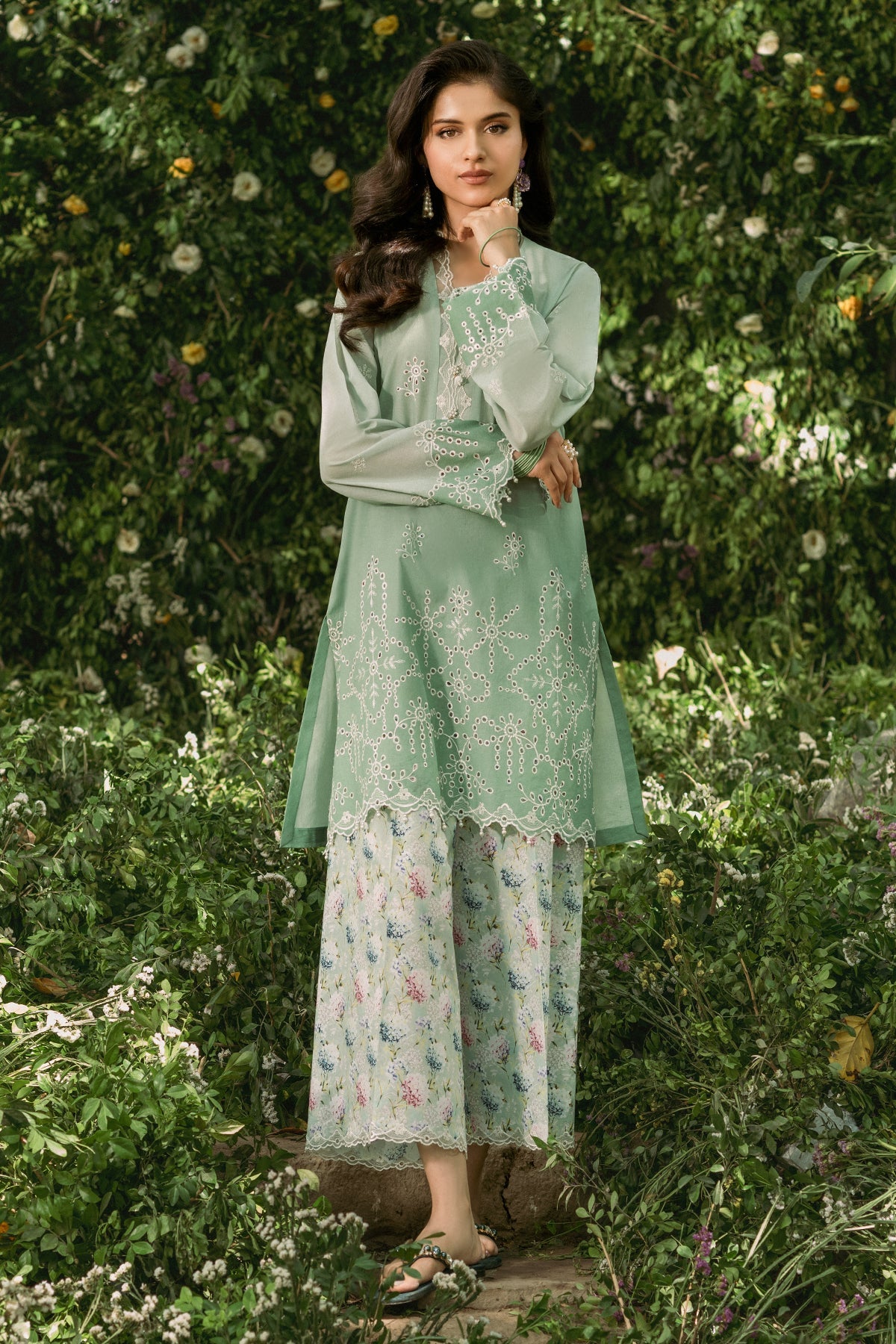 2 Piece - Printed & Embroidered Lawn Suit - C6231 - Shop Now at Kayseria