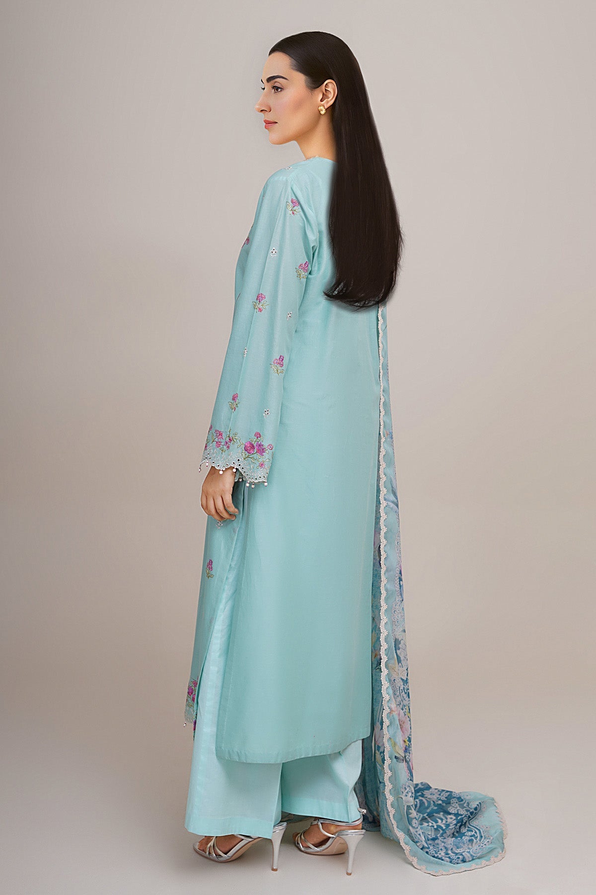 3 Piece - Printed & Embroidered Lawn Suit - C6281 - Shop Now at Kayseria