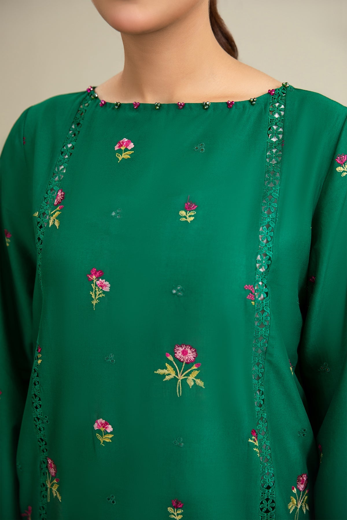 3 Piece - Embroidered Suit - C6310 - Shop Now at Kayseria