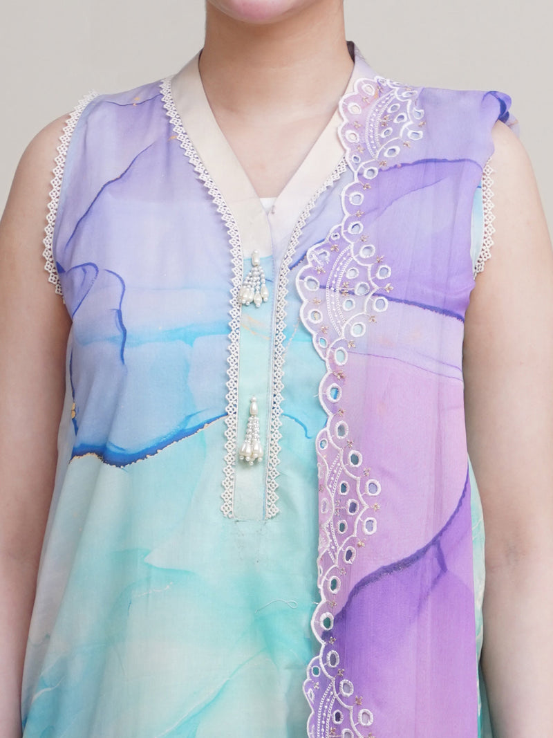 3 Piece - Printed & Embroidered Lawn Suit - C6311 - Shop Now at Kayseria