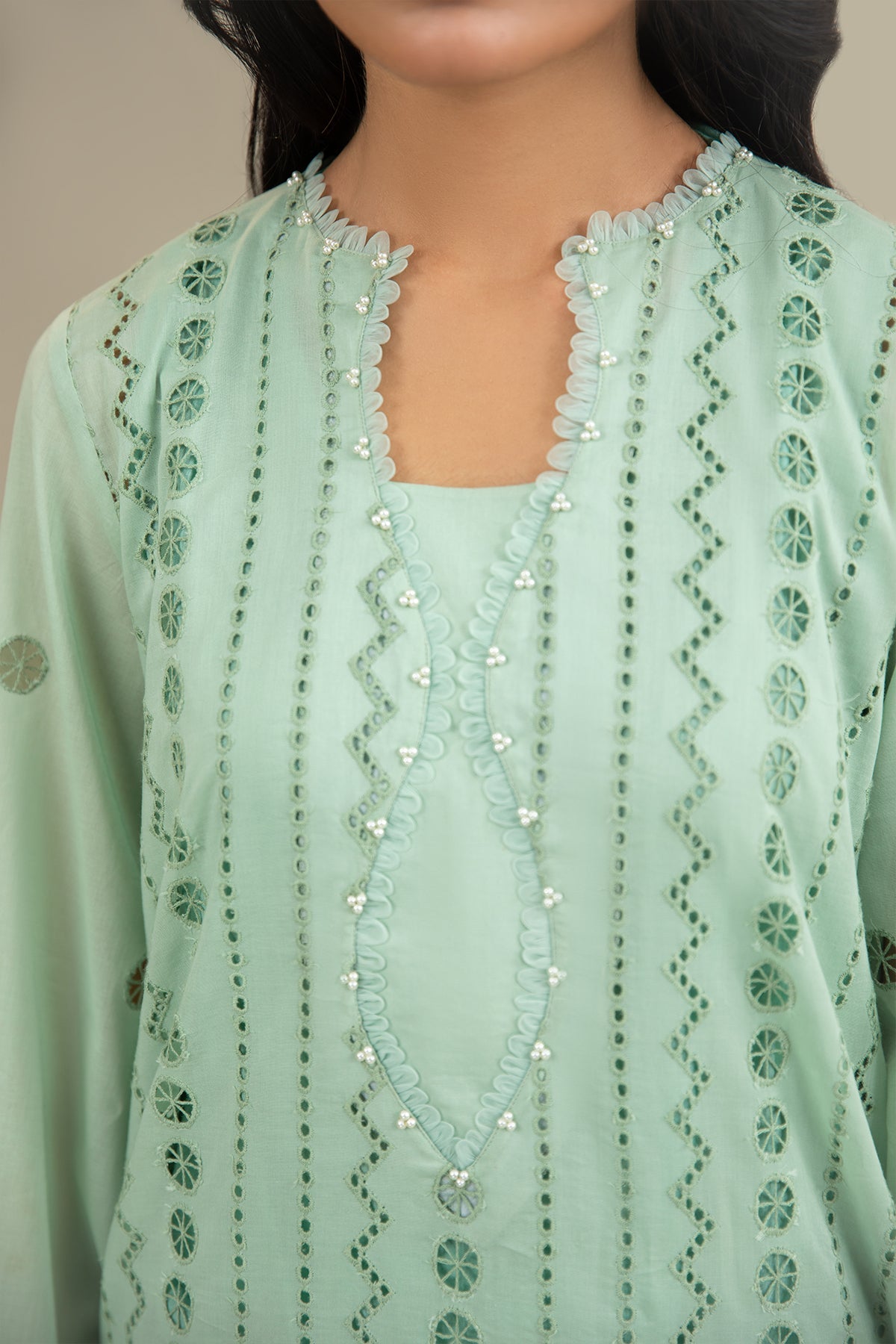 3 Piece - Embroidered Suit - C6313 - Shop Now at Kayseria