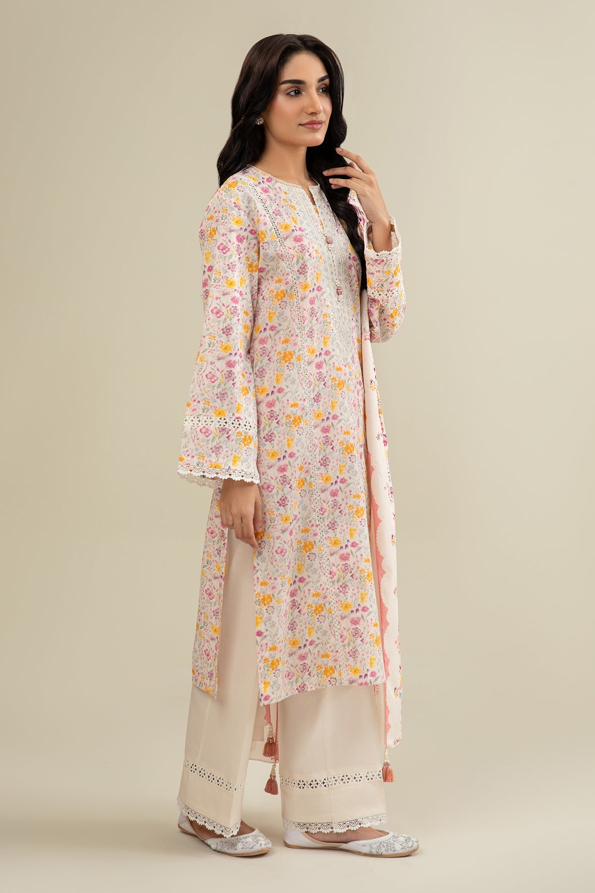 3 Piece - Printed Suit - C6328 - Shop Now at Kayseria