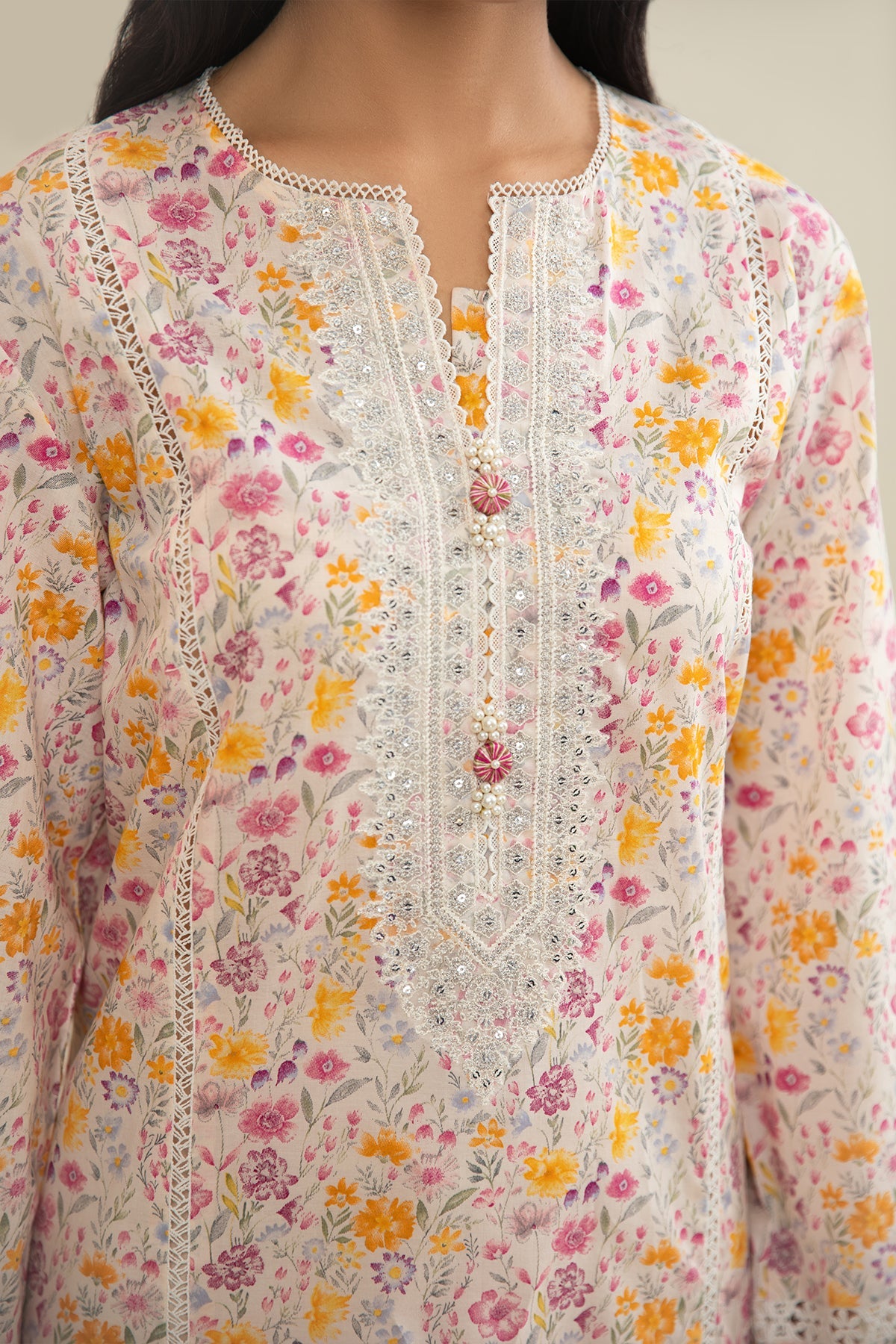 3 Piece - Printed Suit - C6328 - Shop Now at Kayseria