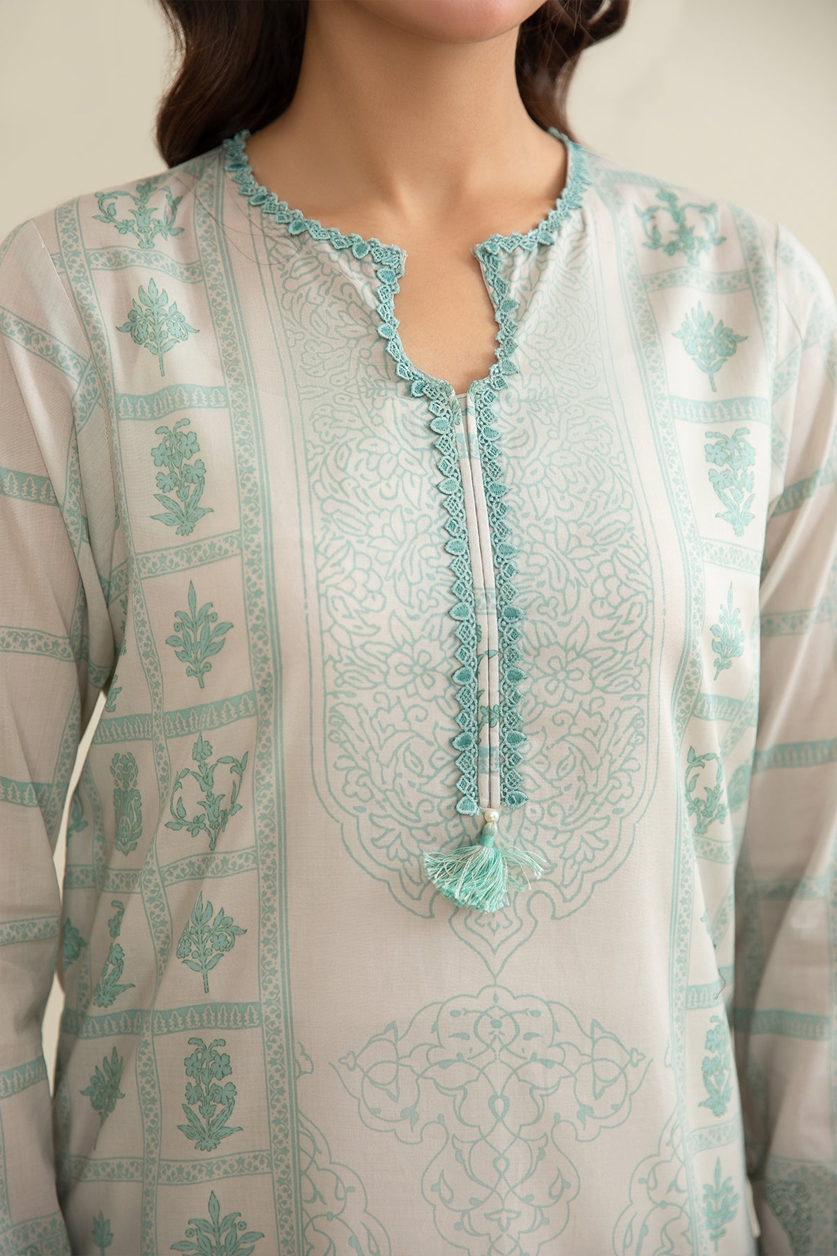 3 Piece - Printed Suit - C6332 - Shop Now at Kayseria