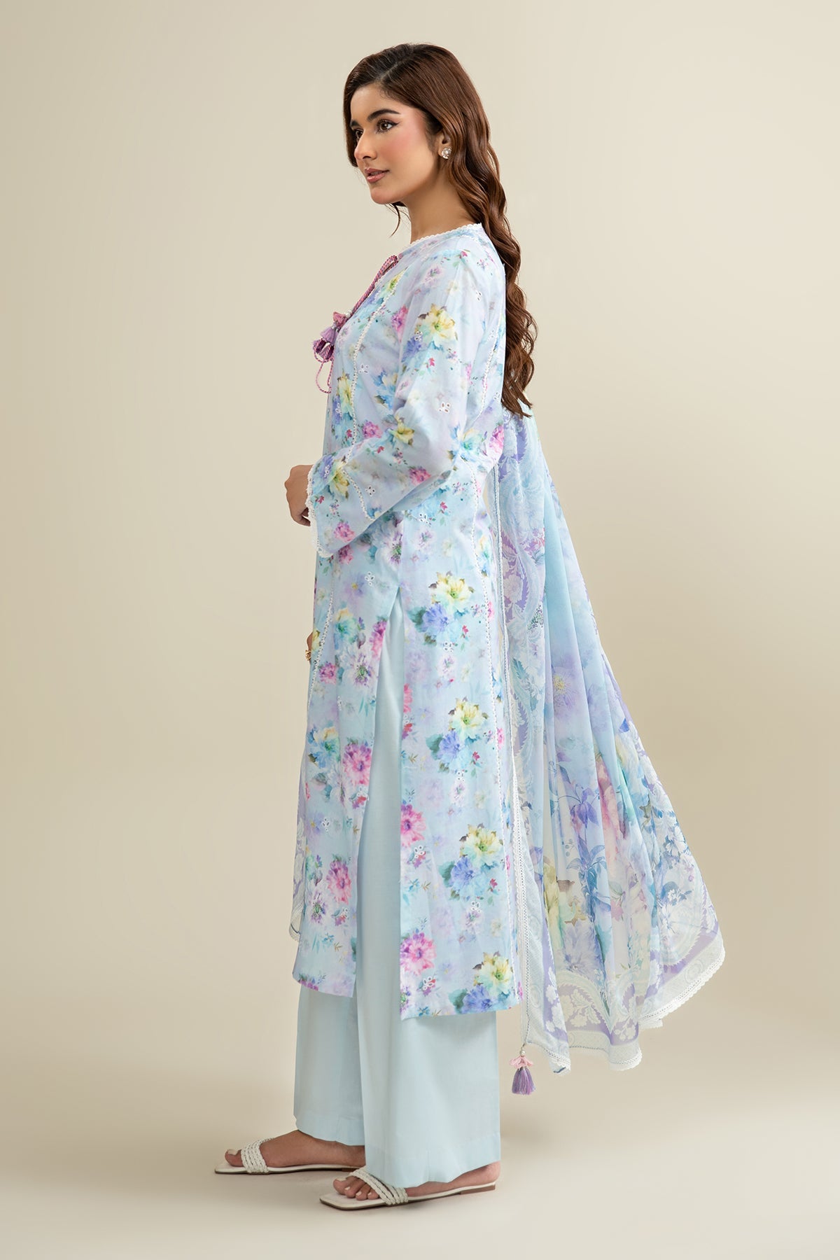 3 Piece - Printed Suit - C6337 - Shop Now at Kayseria