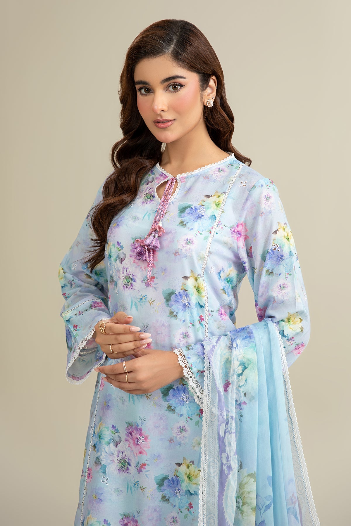 3 Piece - Printed Suit - C6337 - Shop Now at Kayseria