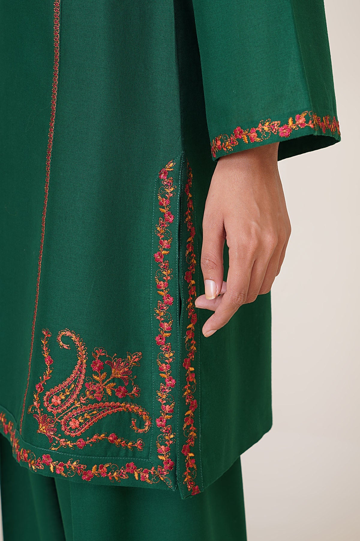 2 Piece - Embroidered Khaddar Suit - C6355 - Shop Now at Kayseria