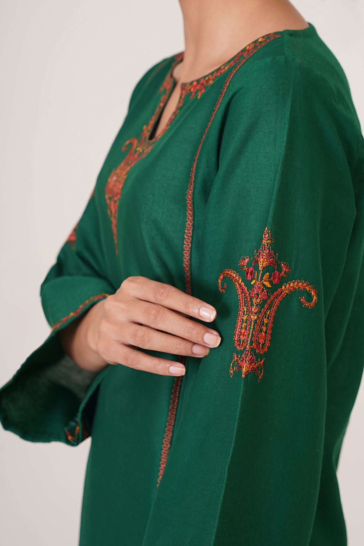 2 Piece - Embroidered Khaddar Suit - C6355 - Shop Now at Kayseria