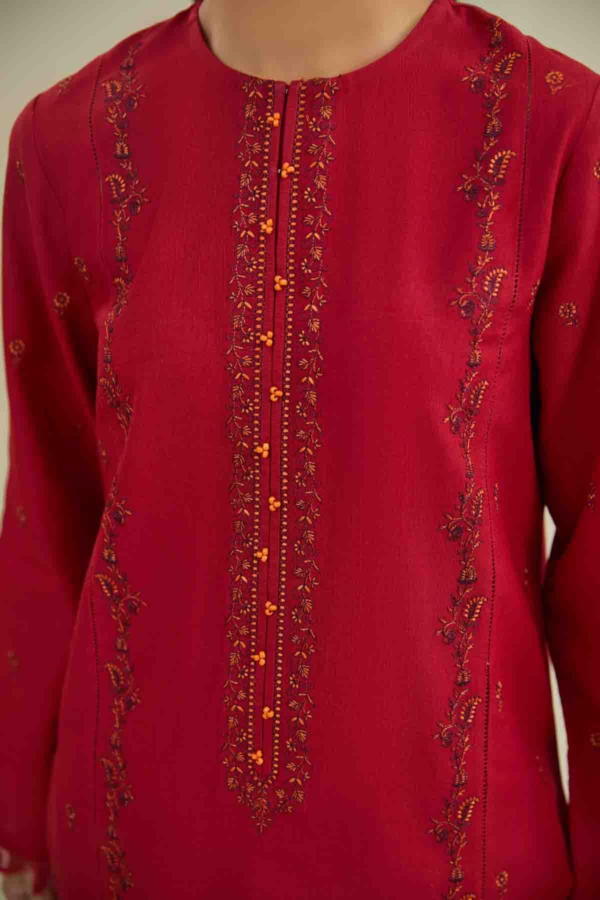 SLUB KHADDAR | EMBROIDERED | C6356