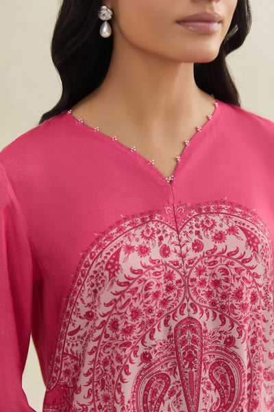 3 Piece - Printed & Embroidered Suit - C6358 - Shop Now at Kayseria