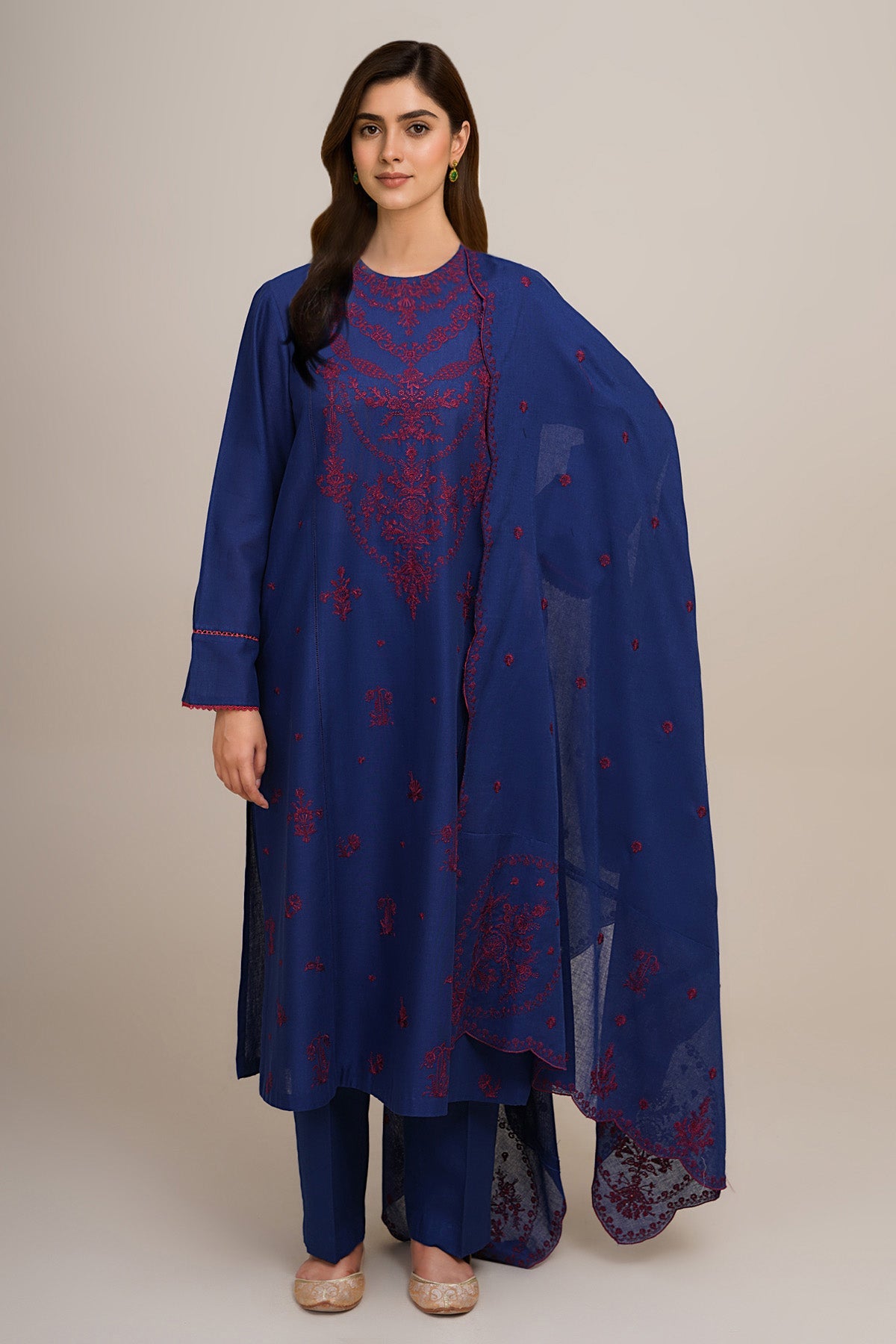 3 Piece - Embroidered Suit - C6359 - Shop Now at Kayseria