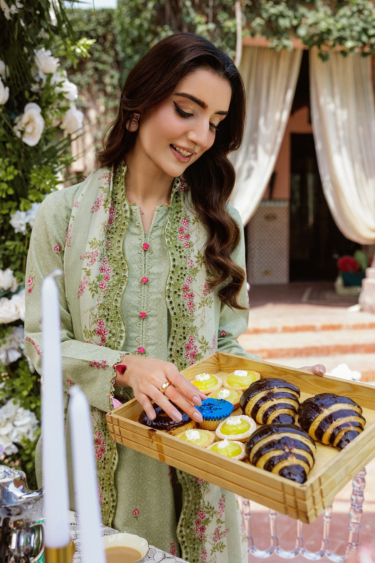 3 Piece - Printed & Embroidered Khaddar Suit - C6365 - Shop Now at Kayseria