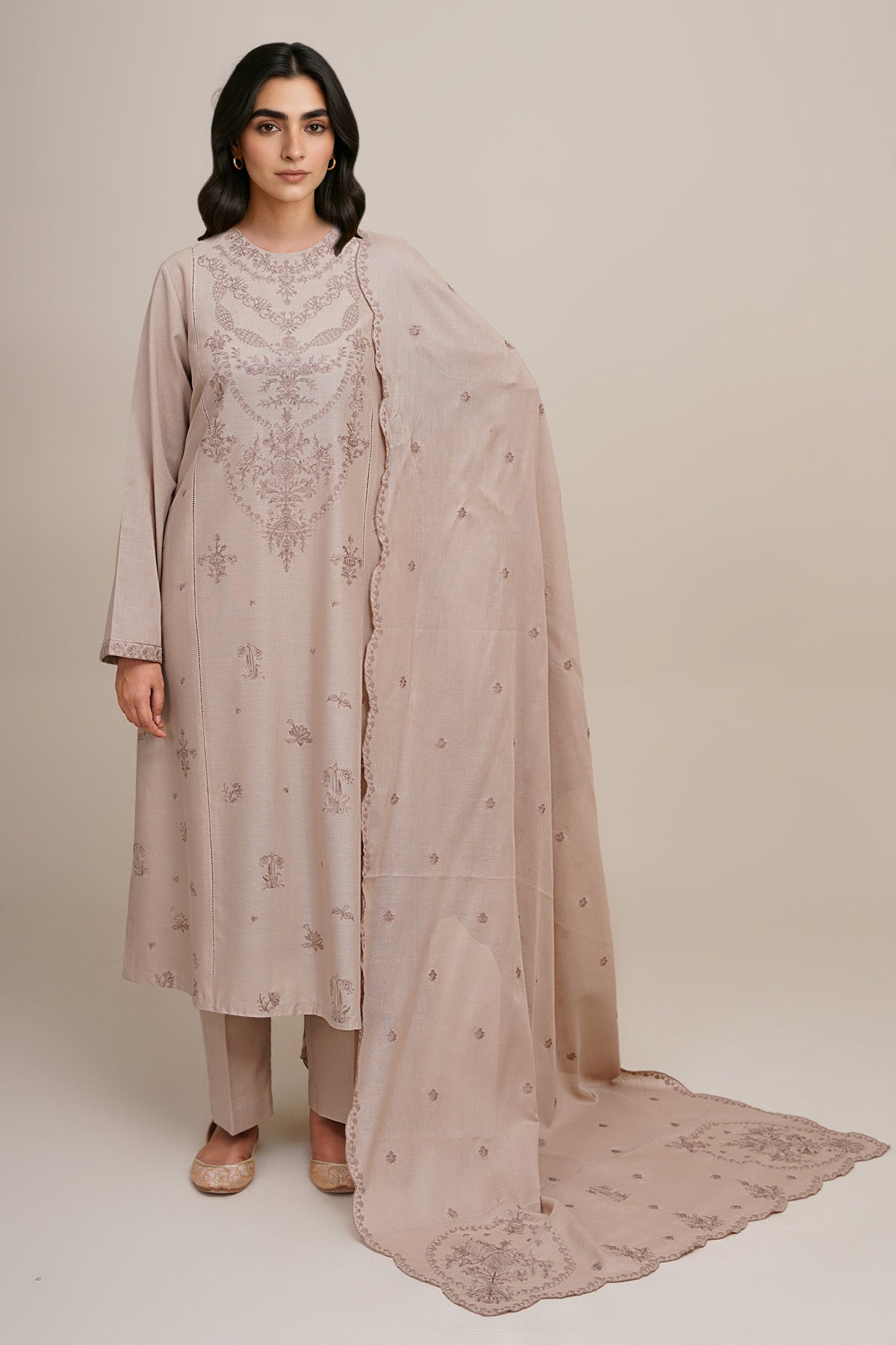 3 Piece - Embroidered Suit - C6371 - Shop Now at Kayseria