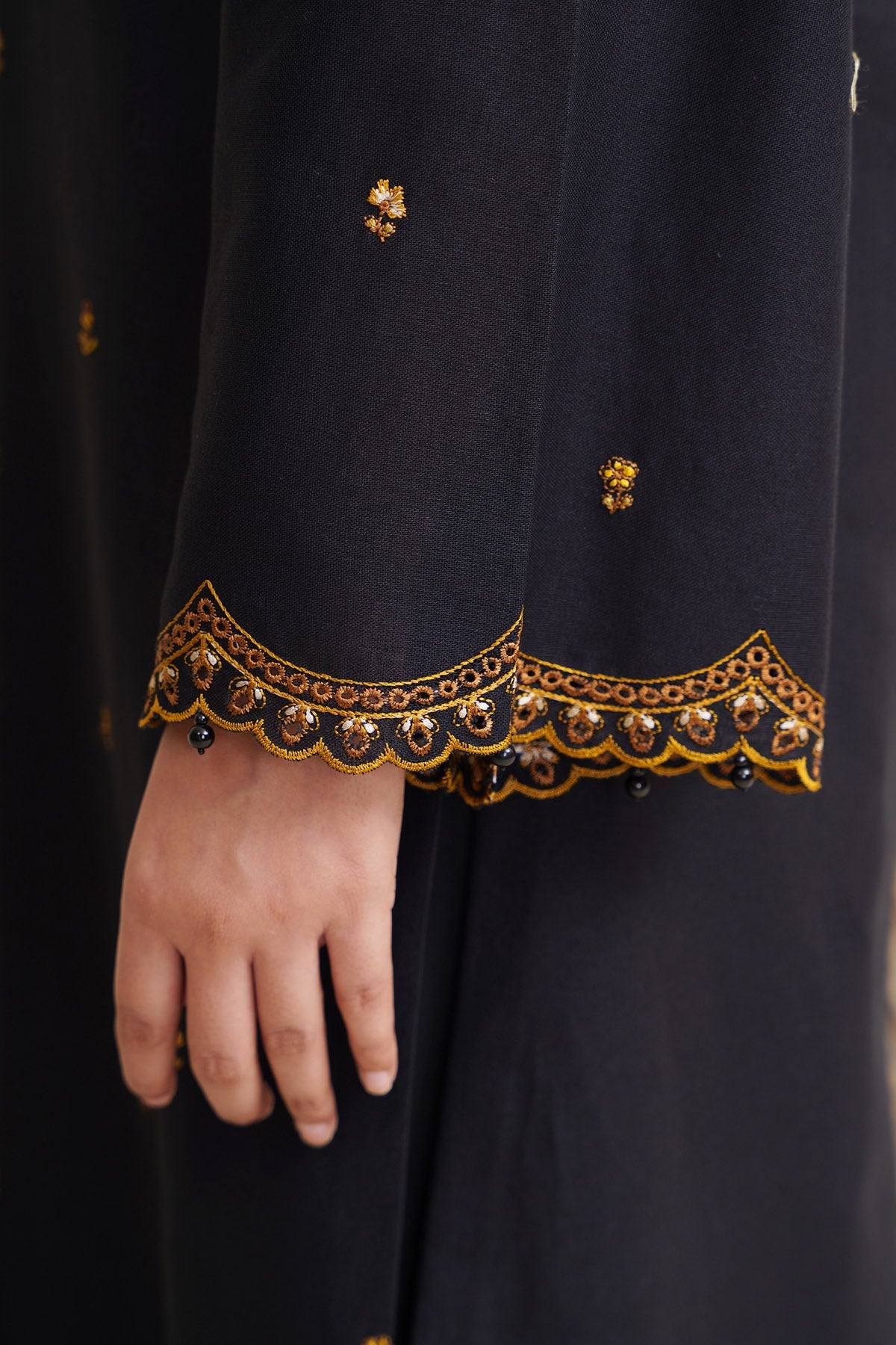 3 Piece - Printed & Embroidered Suit - C6372 - Shop Now at Kayseria