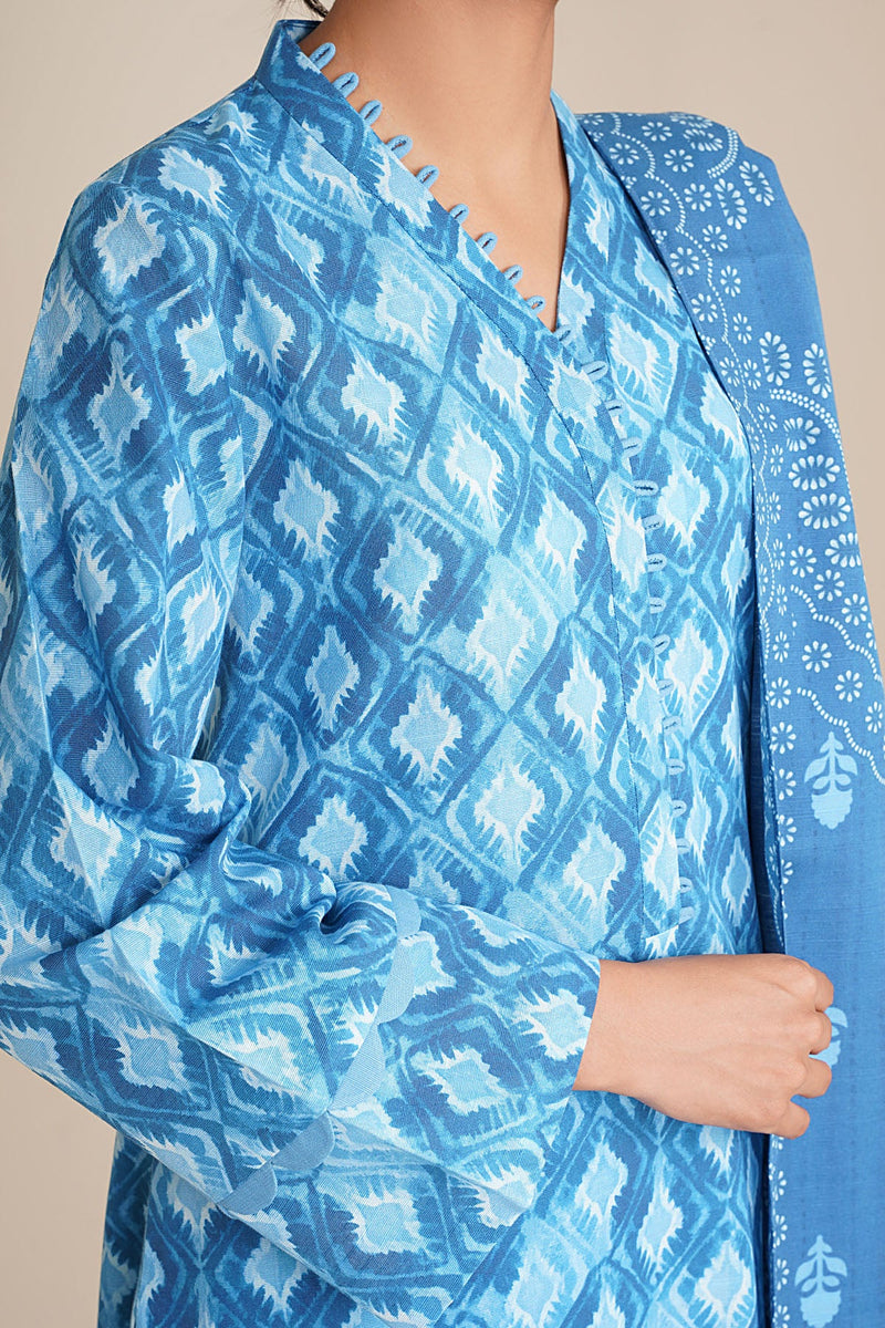 3 Piece - Printed Suit - C6373 - Shop Now at Kayseria