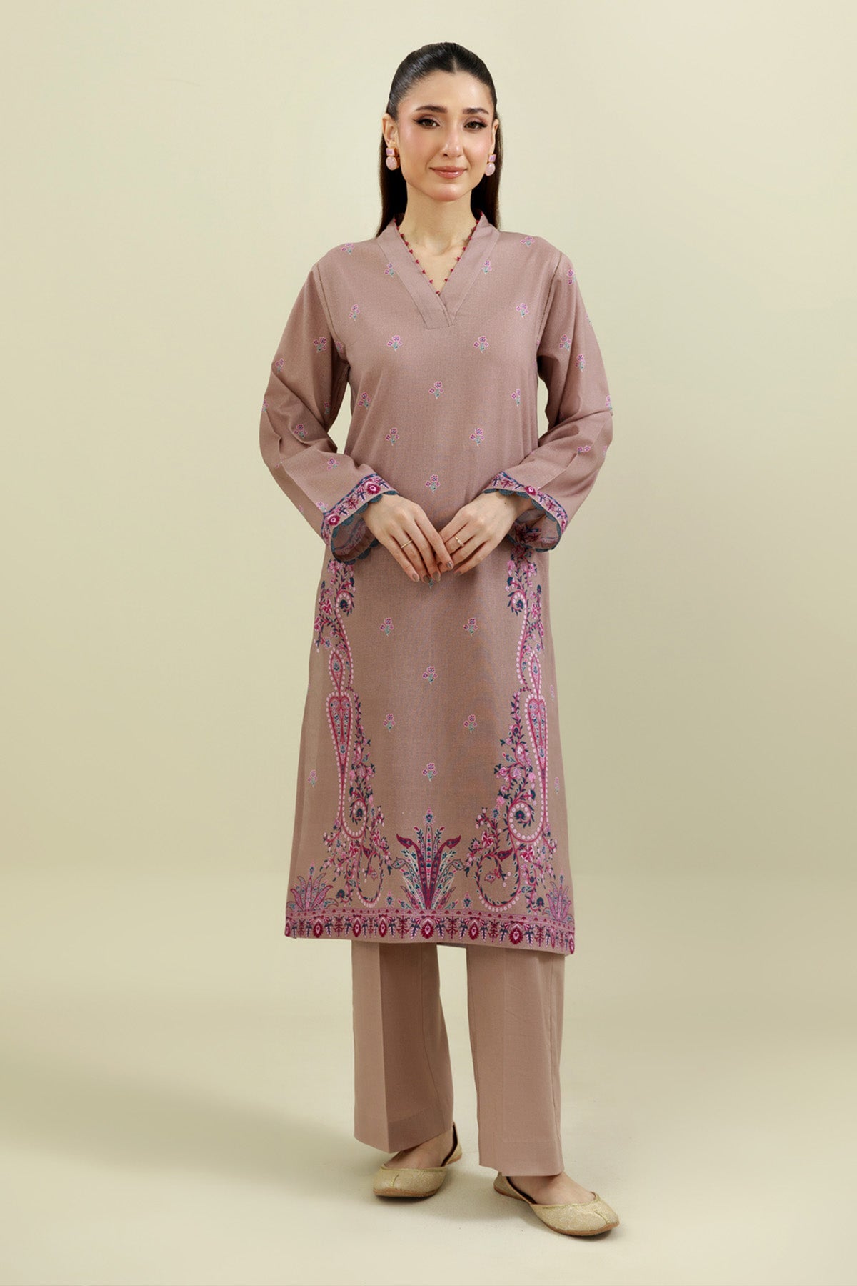2 Piece - Printed Suit - C6380 - Shop Now at Kayseria