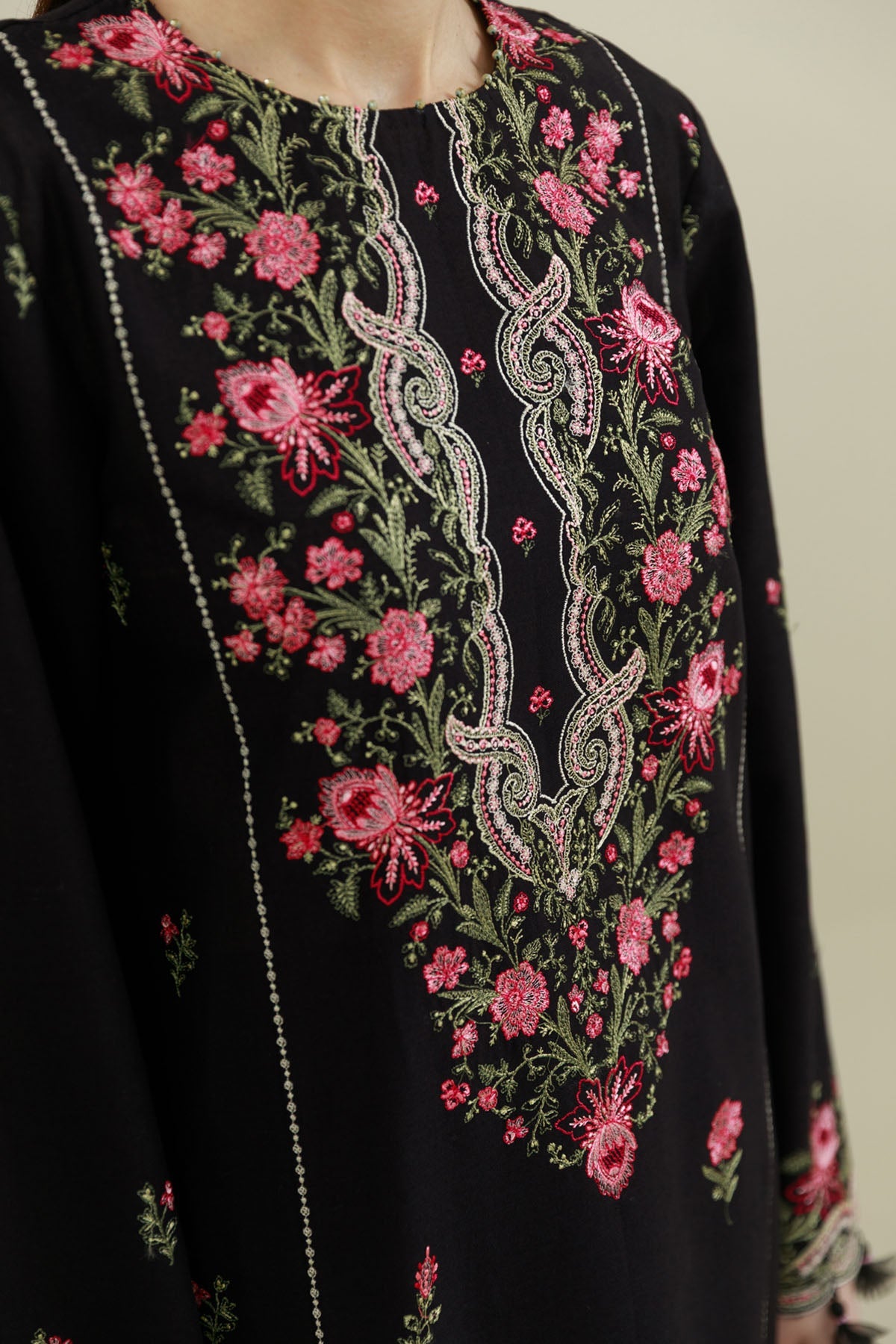 3 Piece - Embroidered Suit - C6384 - Shop Now at Kayseria