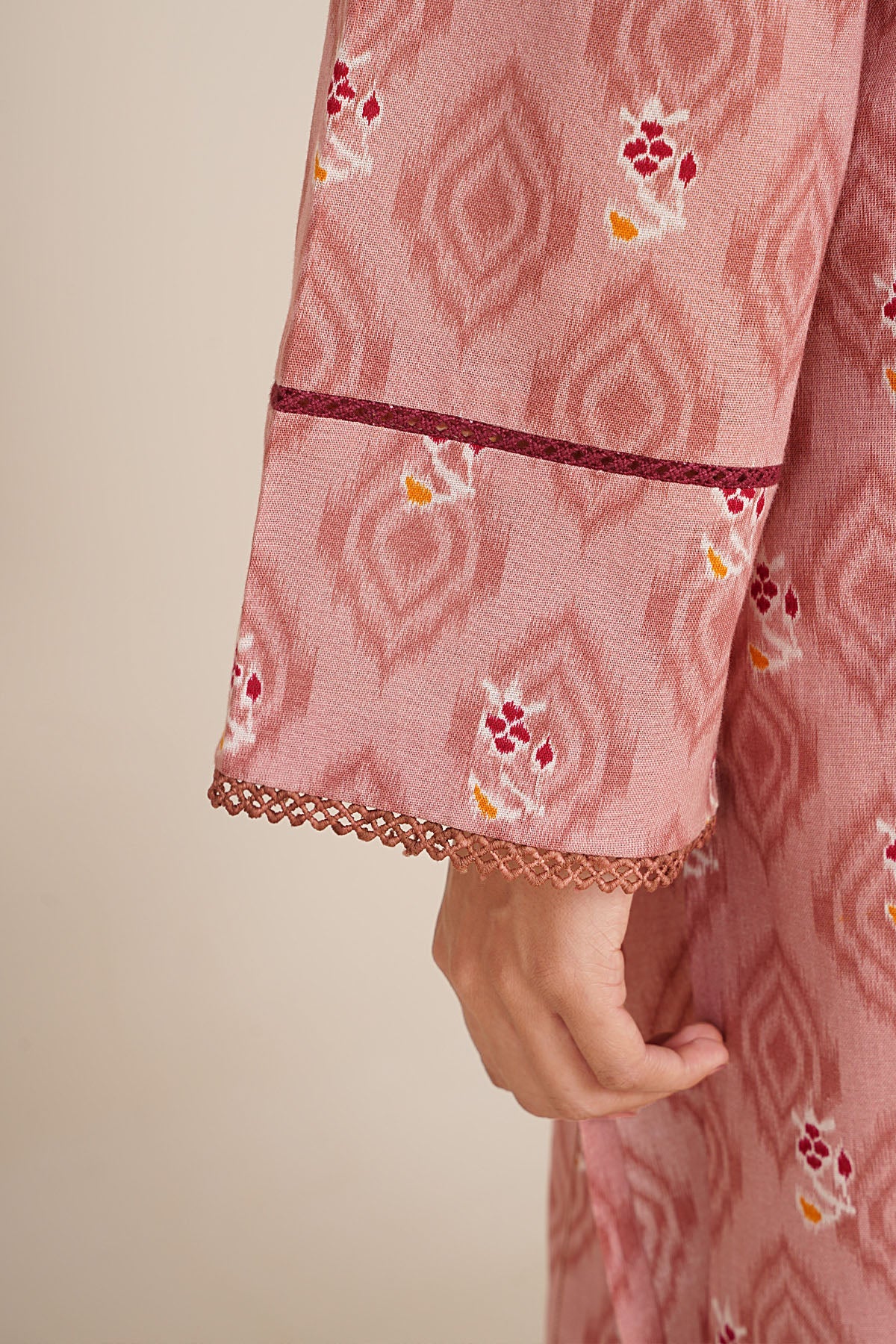3 Piece - Printed & Embroidered Suit - C6386 - Shop Now at Kayseria