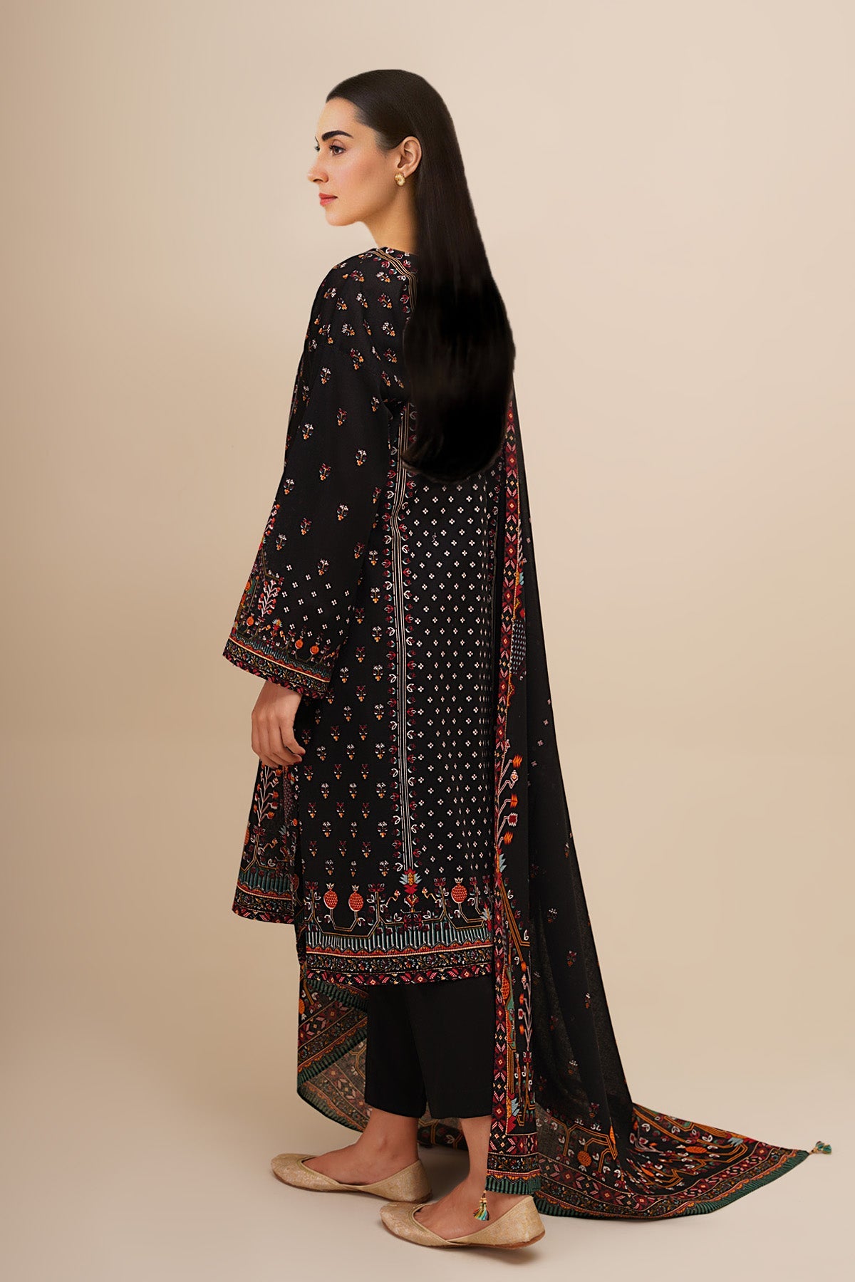 3 Piece - Printed Suit - C6387 - Shop Now at Kayseria