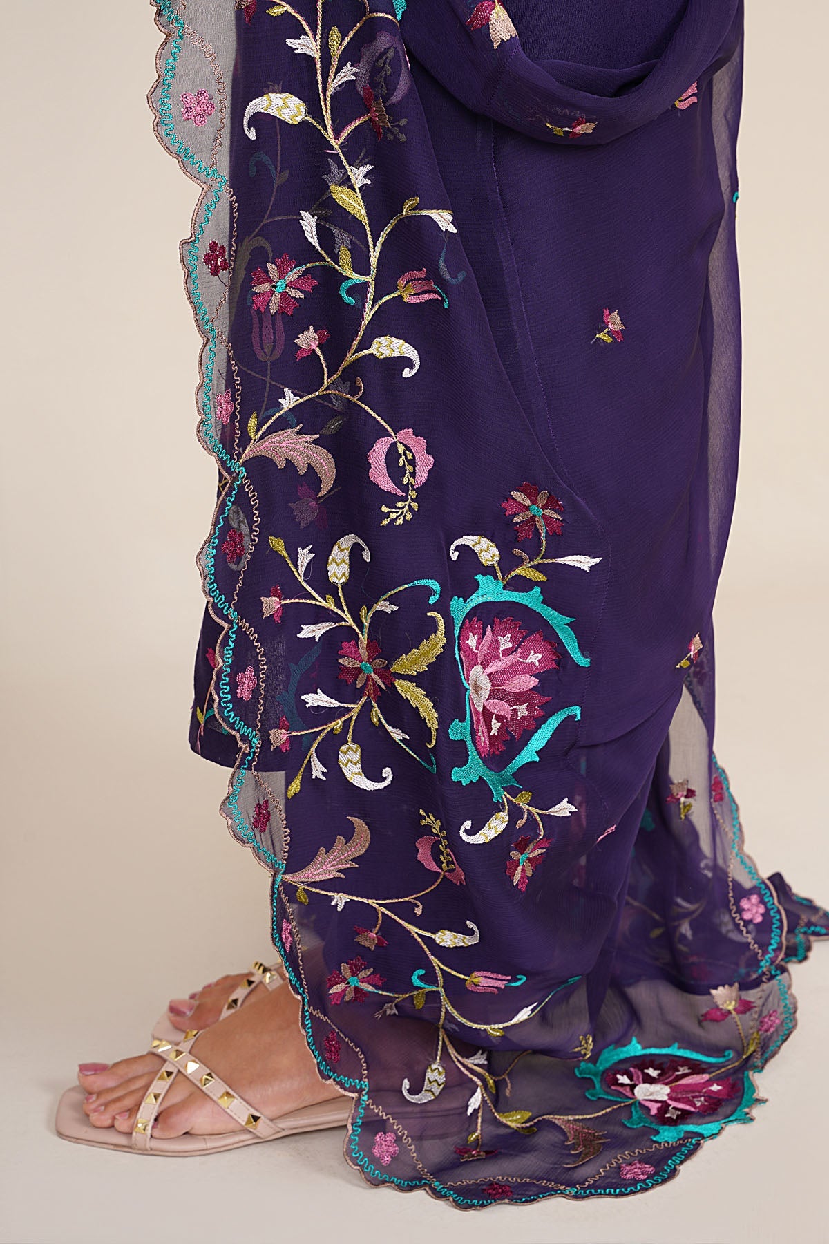 3 Piece - Embroidered Suit - C6393 - Shop Now at Kayseria