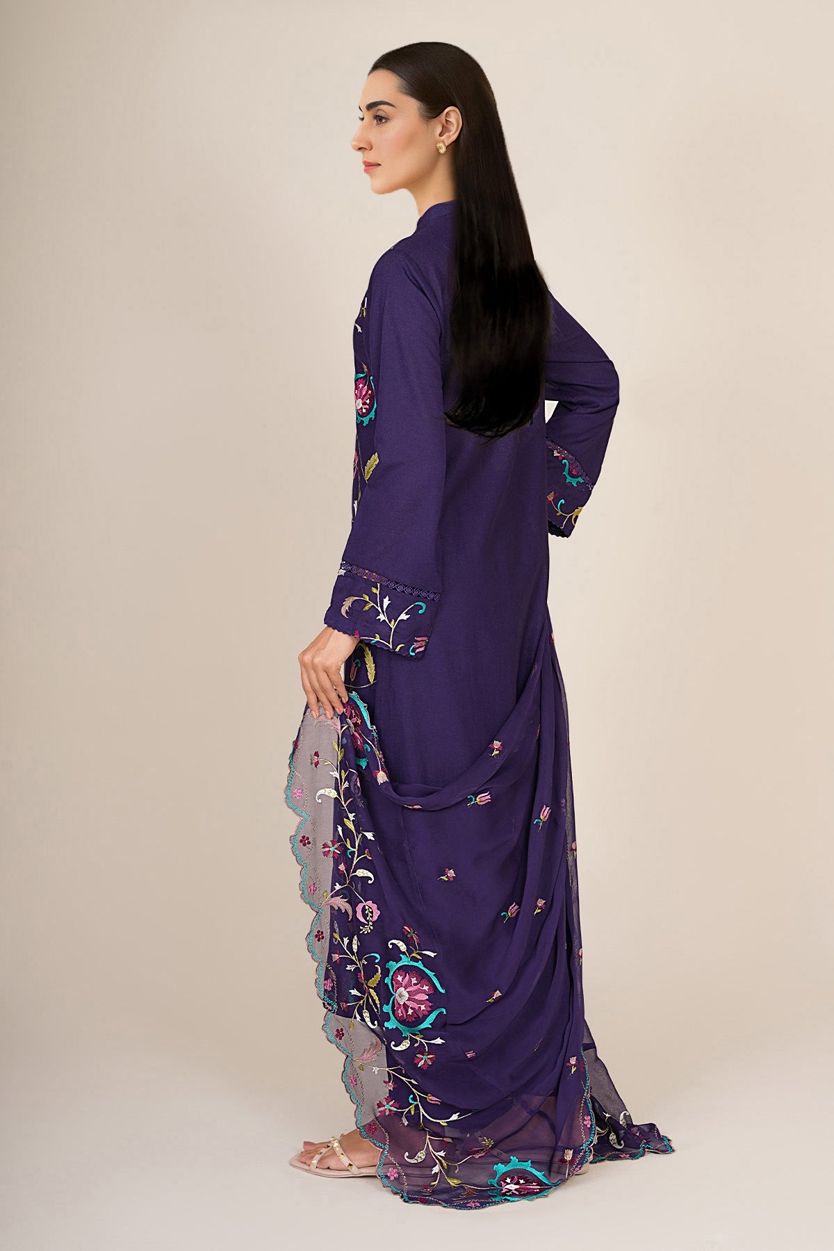 3 Piece - Embroidered Suit - C6393 - Shop Now at Kayseria
