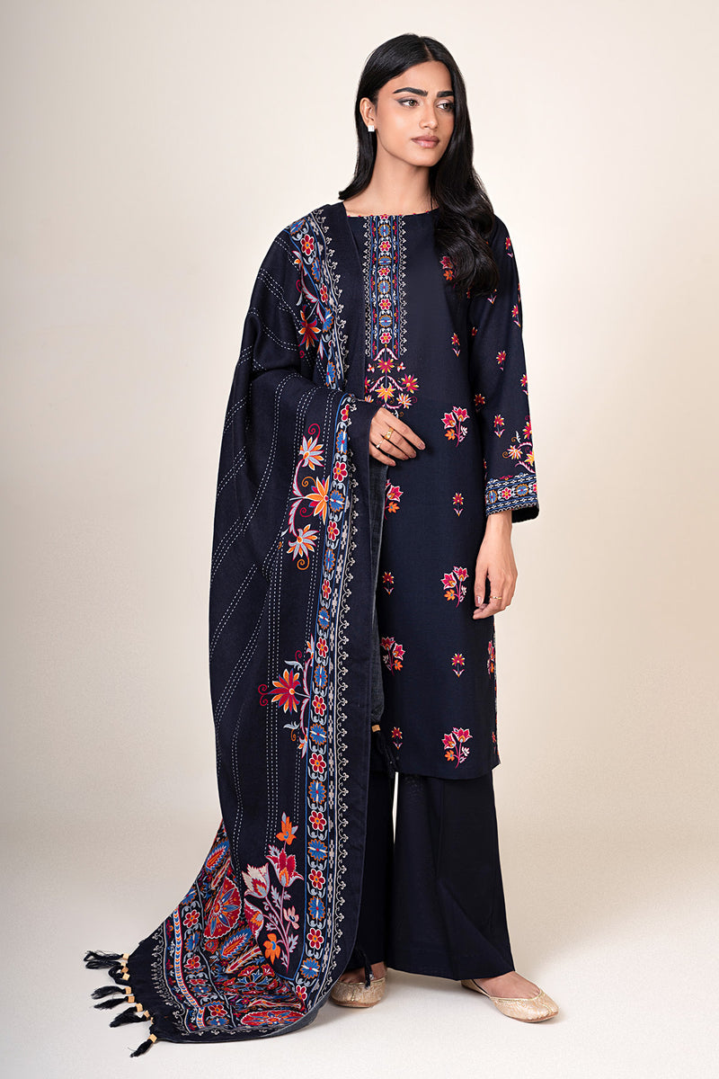 3 Piece - Printed Khaddar Suit - C6395 - Shop Now at Kayseria