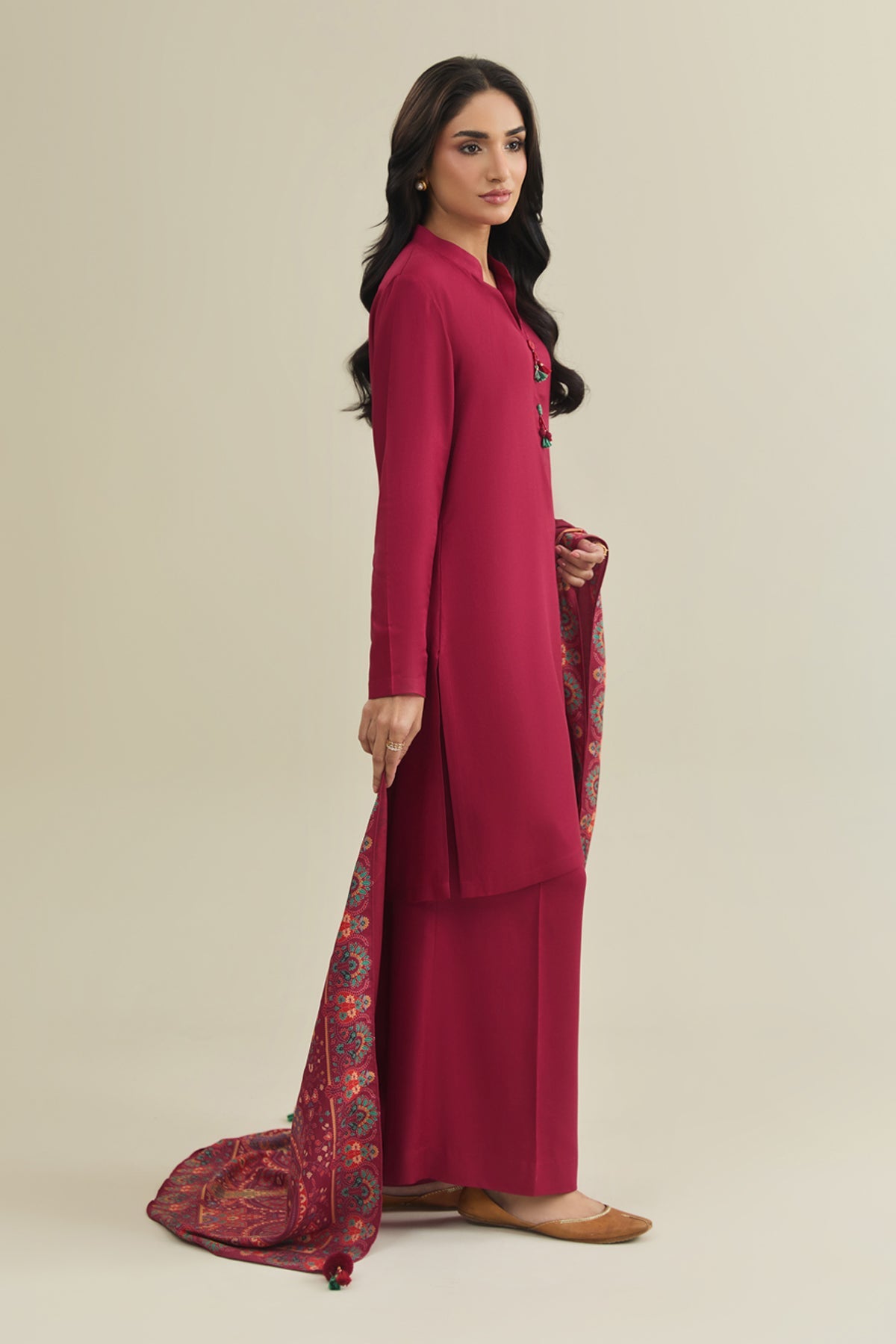 3 Piece - Printed Suit - C6403 - Shop Now at Kayseria