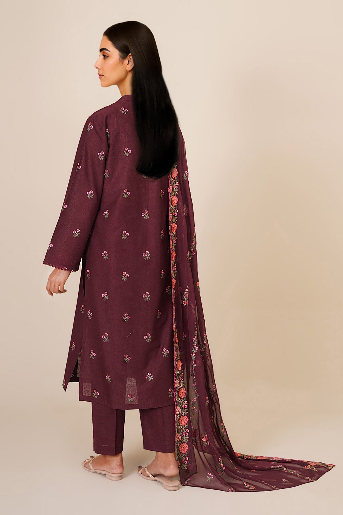 3 Piece - Embroidered Suit - C6408 - Shop Now at Kayseria