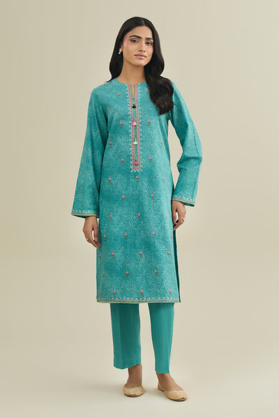 2 Piece - Printed & Embroidered Khaddar Suit - C6411 - Shop Now at Kayseria