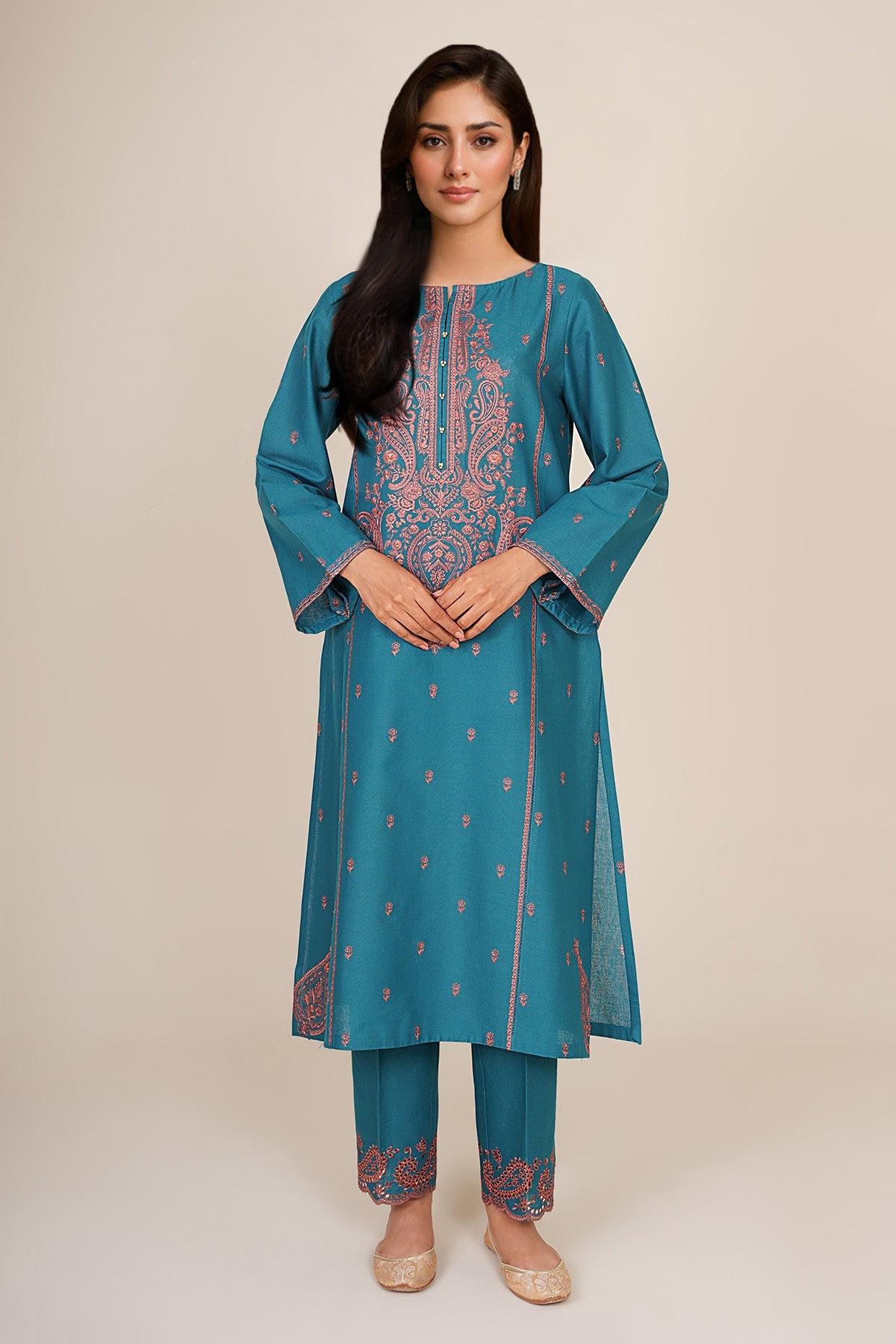 2 Piece - Embroidered Suit - C6412 - Shop Now at Kayseria