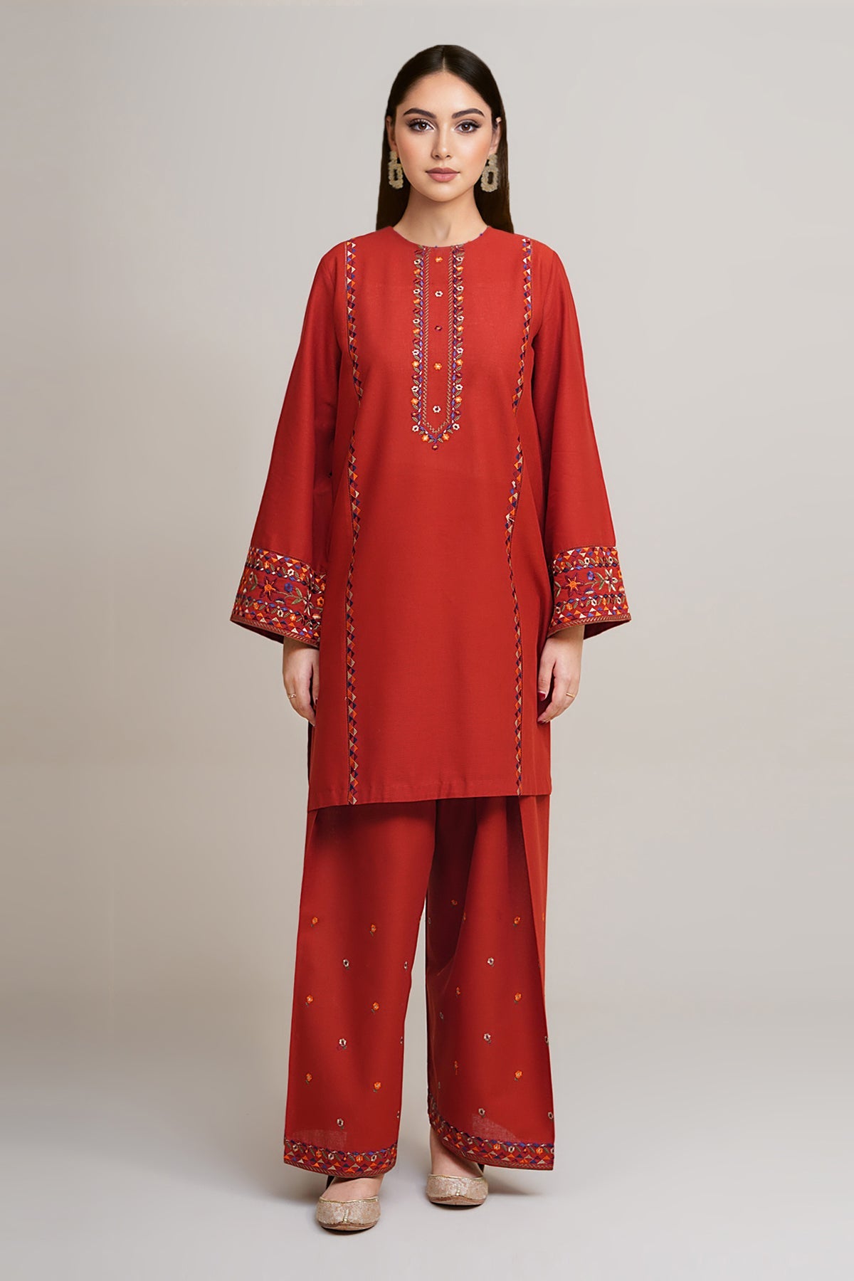 2 Piece - Embroidered Suit - C6417 - Shop Now at Kayseria
