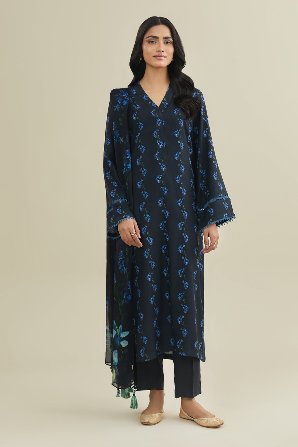 3 Piece - Printed Suit - C6425 - Shop Now at Kayseria