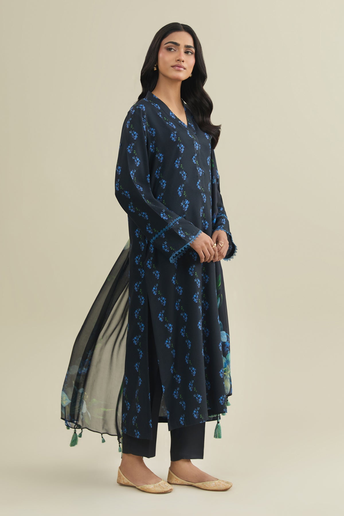 3 Piece - Printed Suit - C6425 - Shop Now at Kayseria