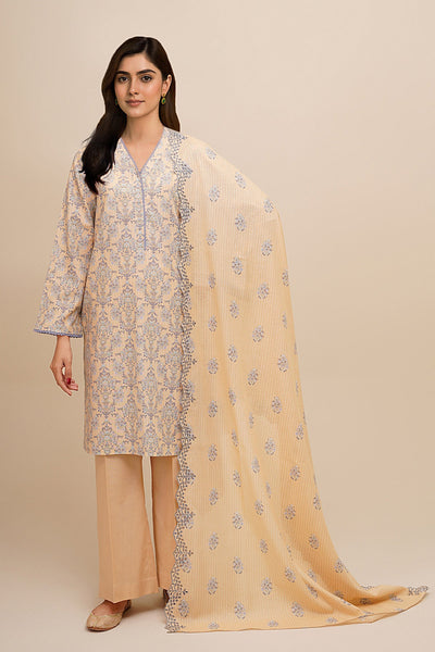 3 Piece - Printed & Embroidered Suit - C6426 - Shop Now at Kayseria