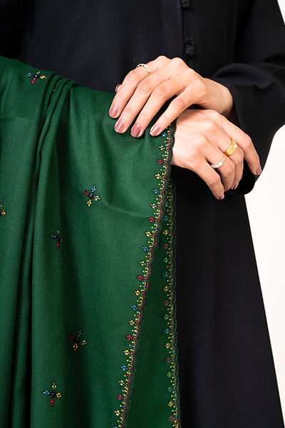 Embroidered Swati Wool Dupatta - C6430 - Shop Now at Kayseria