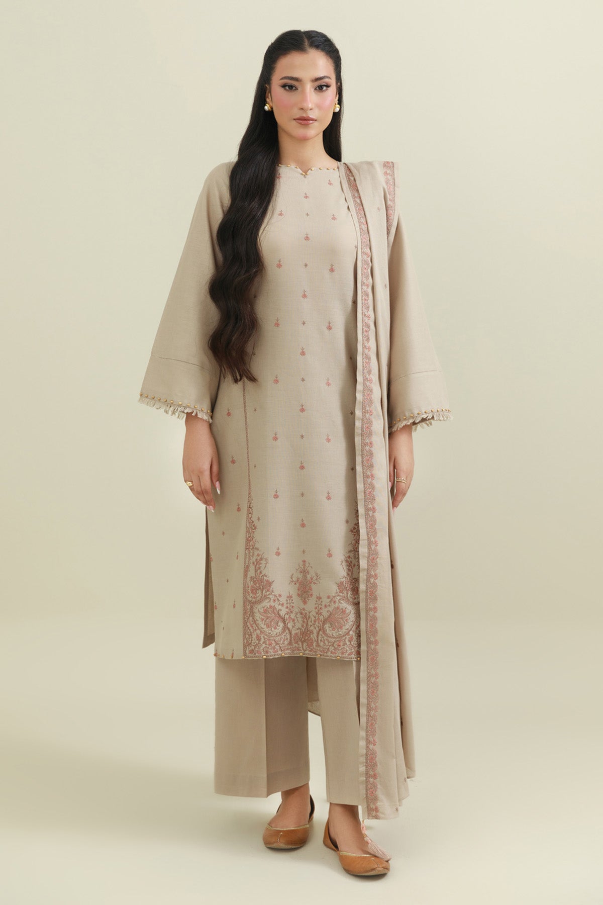 3 Piece - Embroidered Suit - C6436 - Shop Now at Kayseria