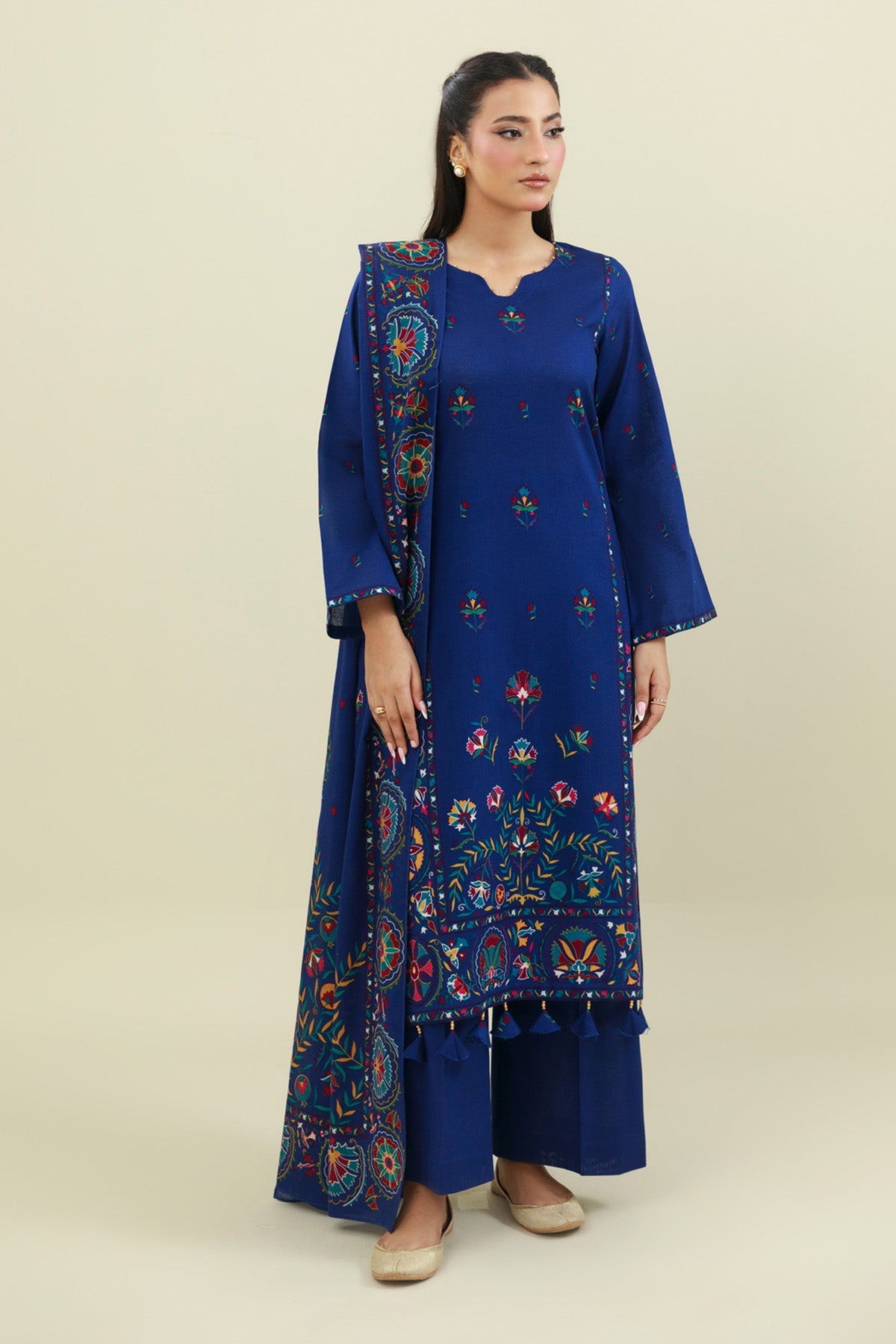 3 Piece - Printed Suit - C6450 - Shop Now at Kayseria