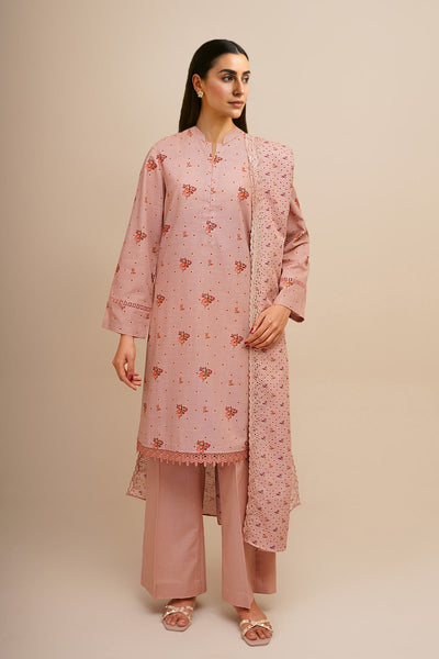 3 Piece - Printed & Embroidered Suit - C6453 - Shop Now at Kayseria