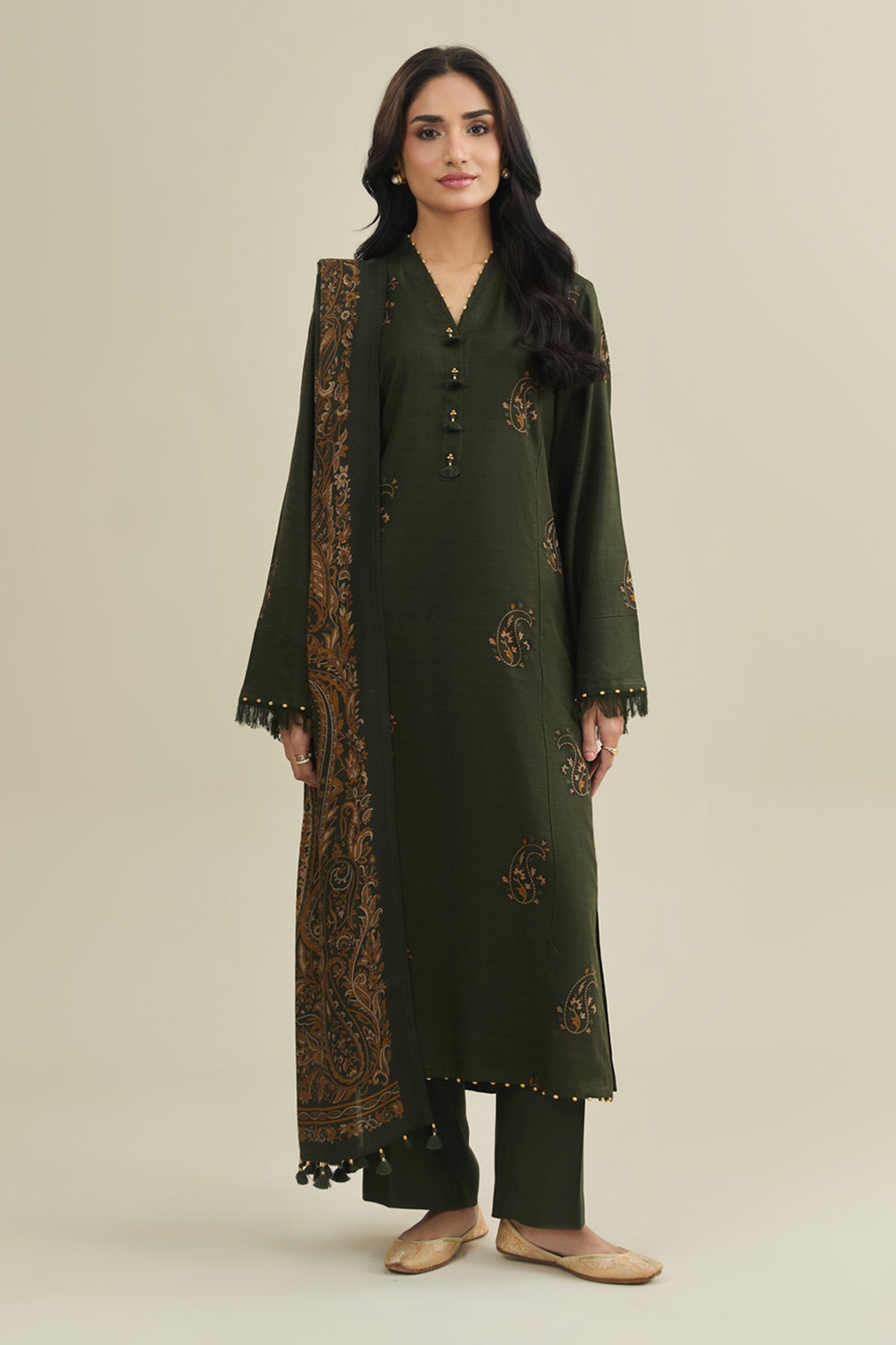 3 Piece - Printed Suit - C6460 - Shop Now at Kayseria