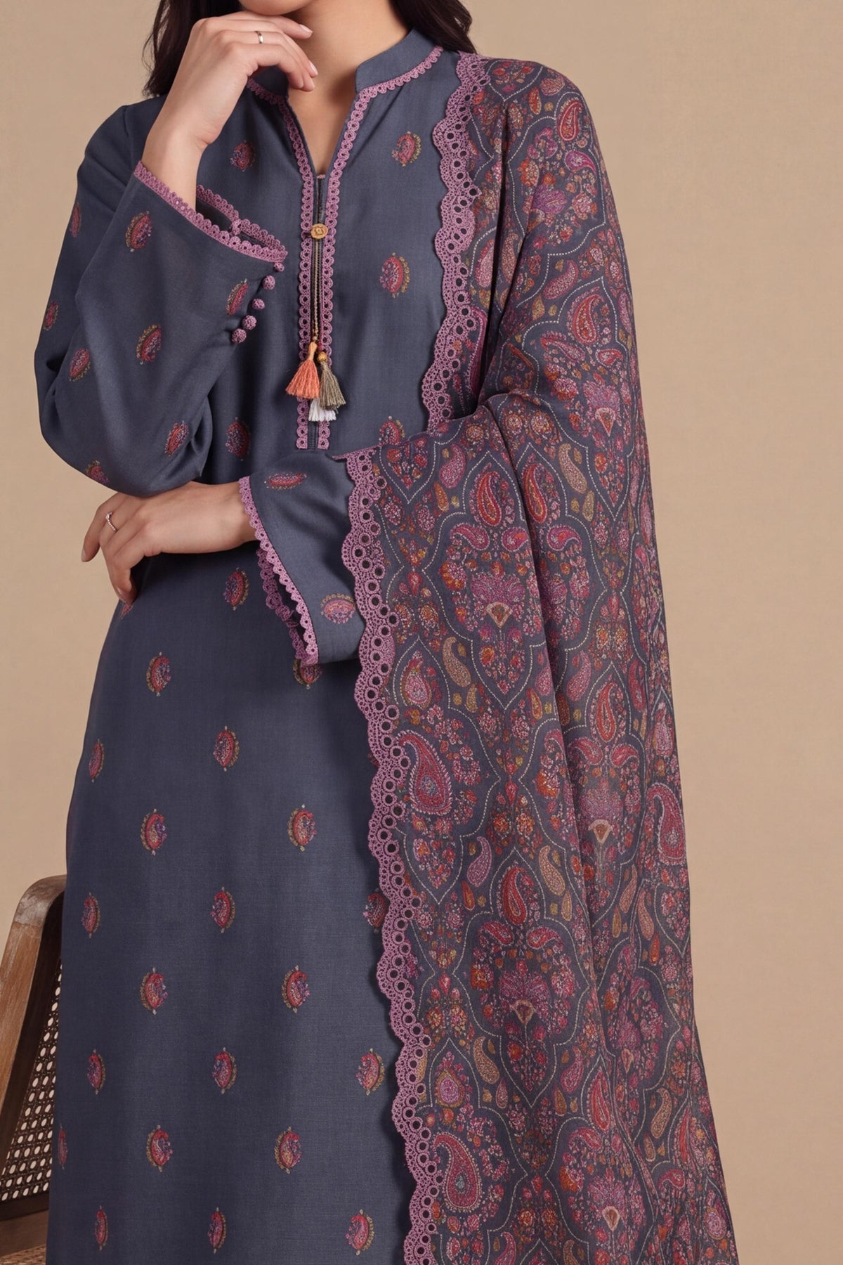 KHADDAR | EMBROIDERED